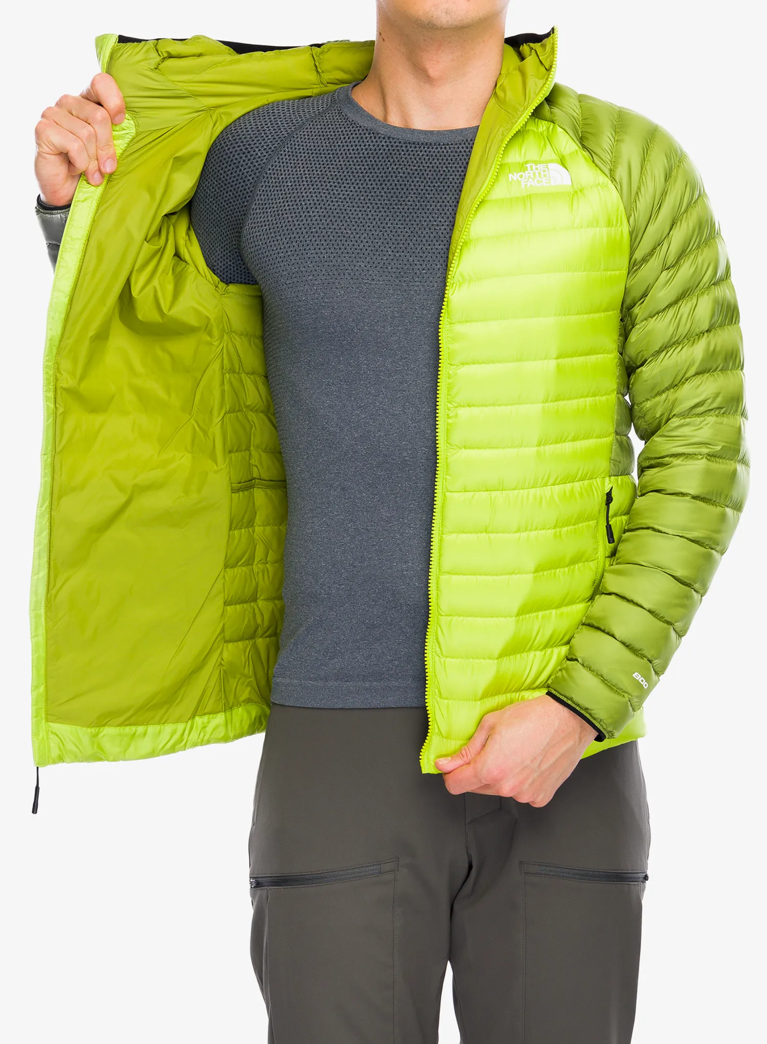Pernata jakna The North Face Bettaforca Lt Down Hoodie - meadow grass/oak green
