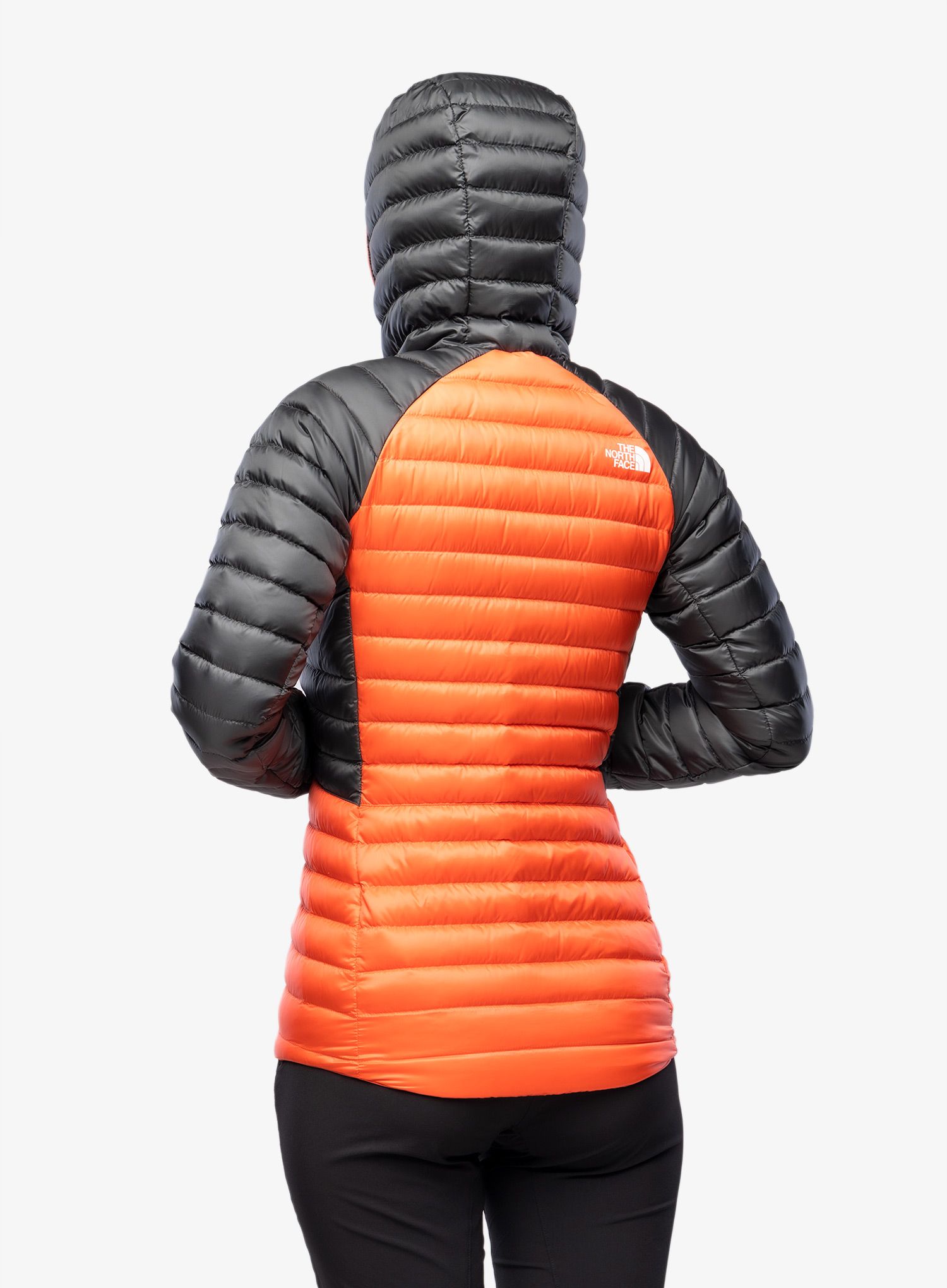 Ženska zimska jakna The North Face Bettaforca Lt Down Hoodie - orange/black