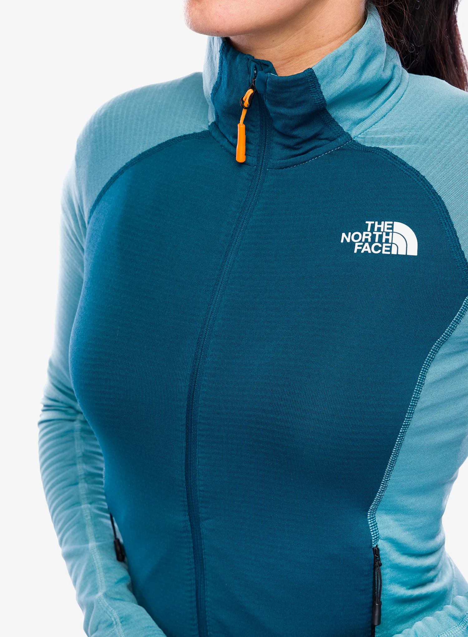 Ženska jakna od flisa The North Face Bolt Polartec Jacket - algae blue/midnight petrol