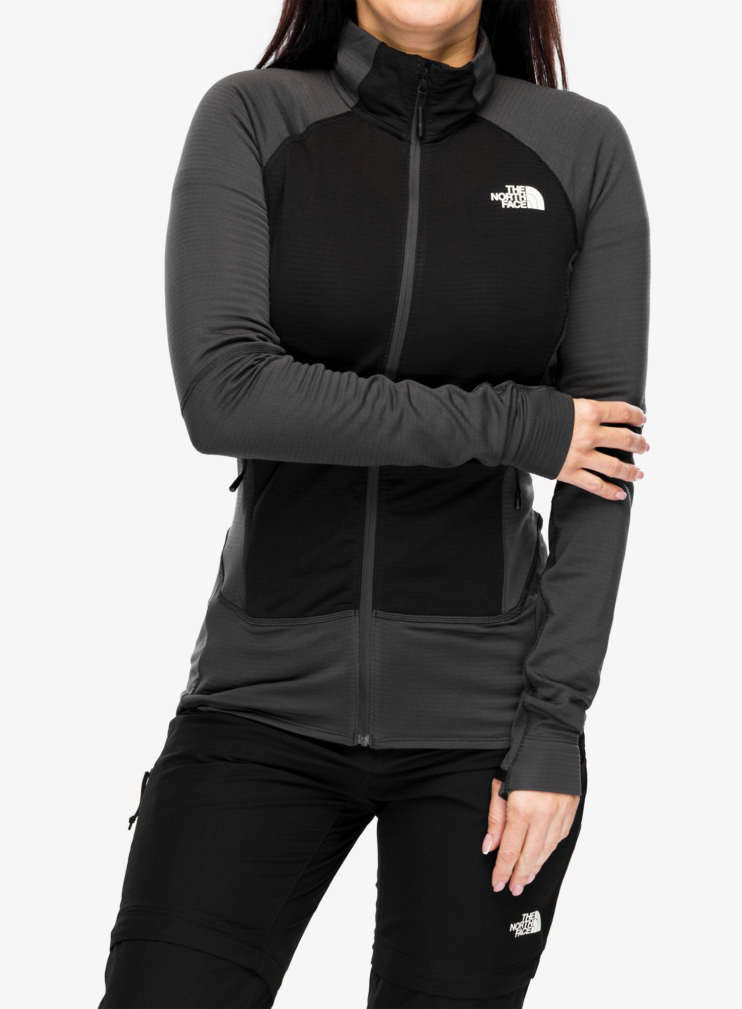Ženska penjačka dukserica The North Face Bolt Polartec Jacket - grey/black