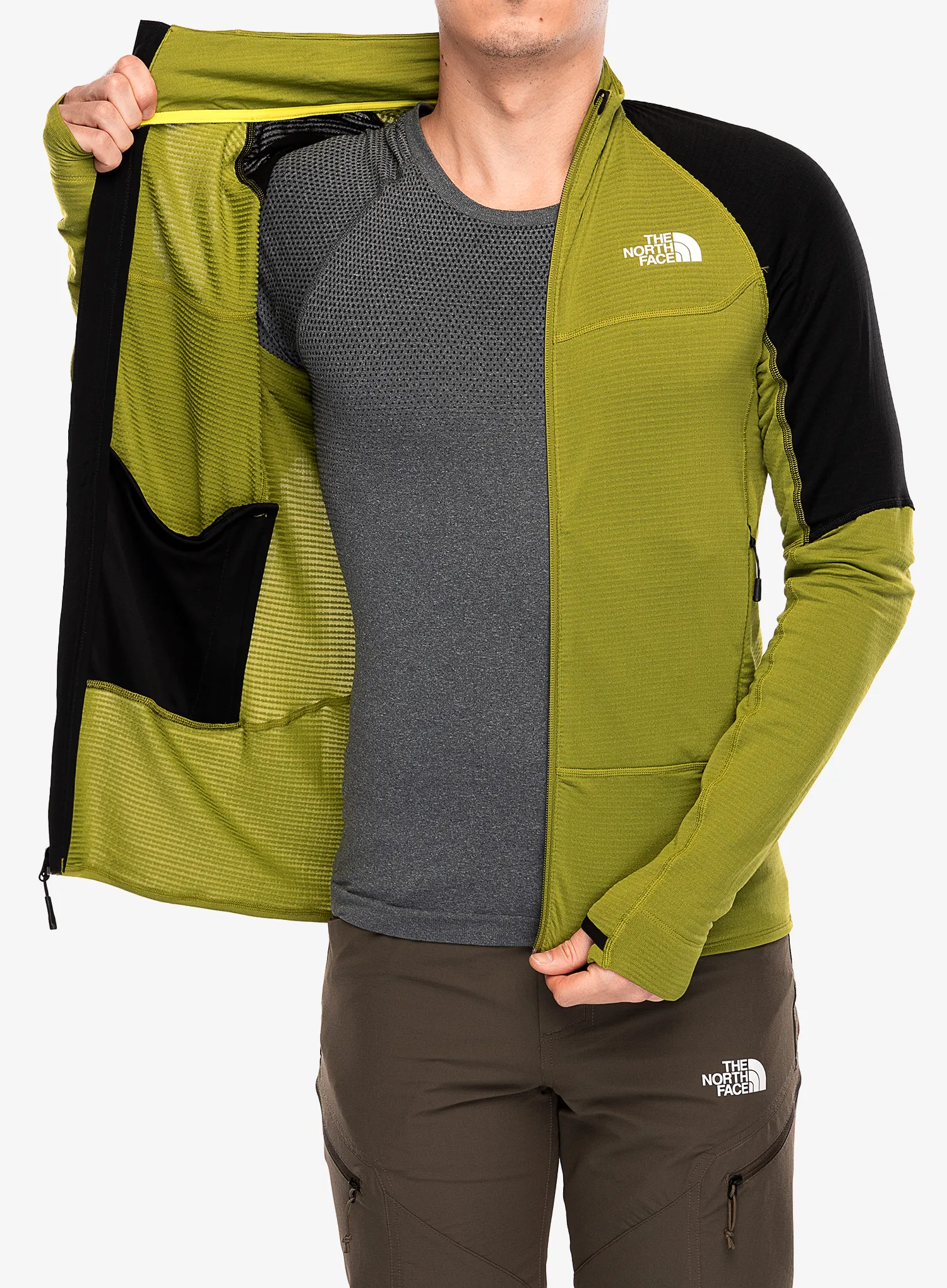 Dukserica od flisa The North Face Bolt Polartec Jacket - oak green/tnf black