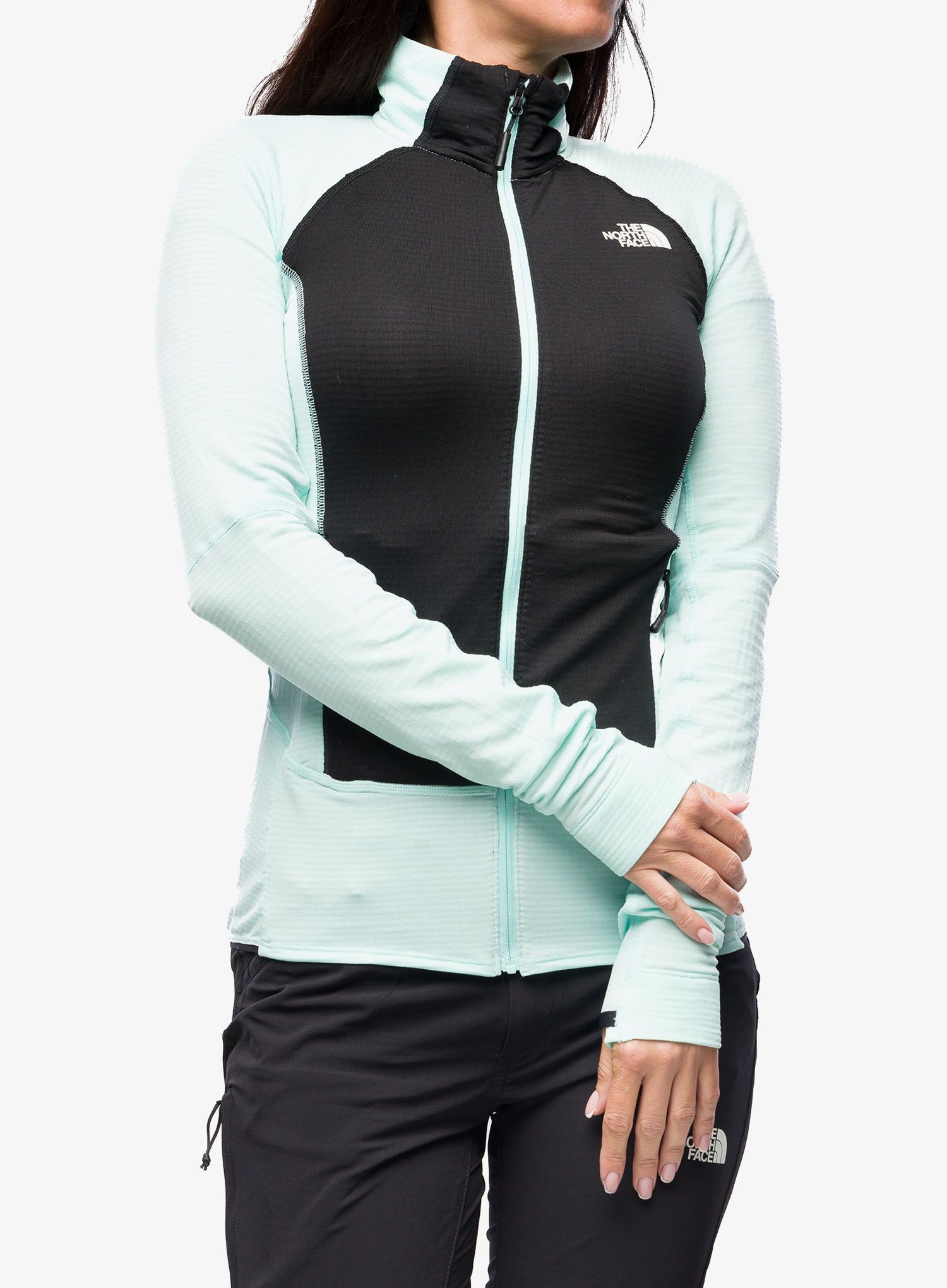 Ženska dukserica na otkopčavanje The North Face Bolt Polartec Jacket - teal/black