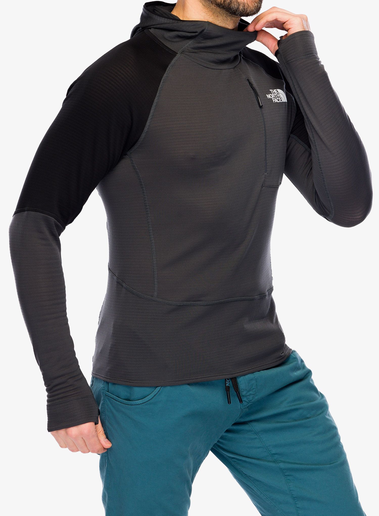 Majica s kapuljačom The North Face Bolt Polartec Pull On - asphalt grey/black