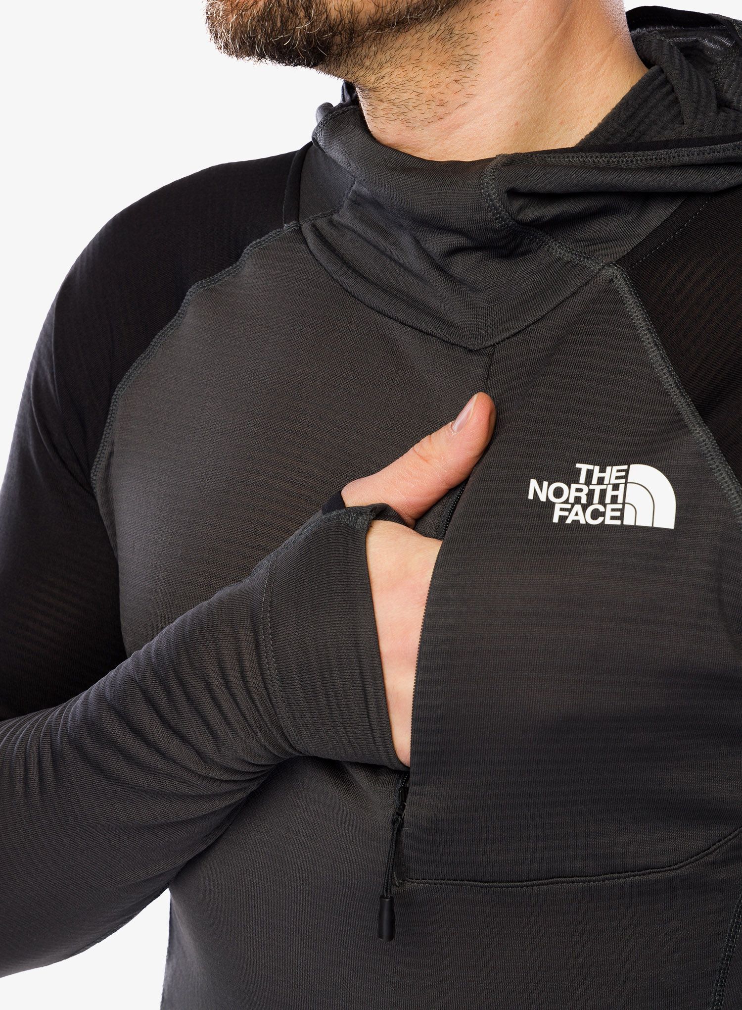 Majica s kapuljačom The North Face Bolt Polartec Pull On - asphalt grey/black