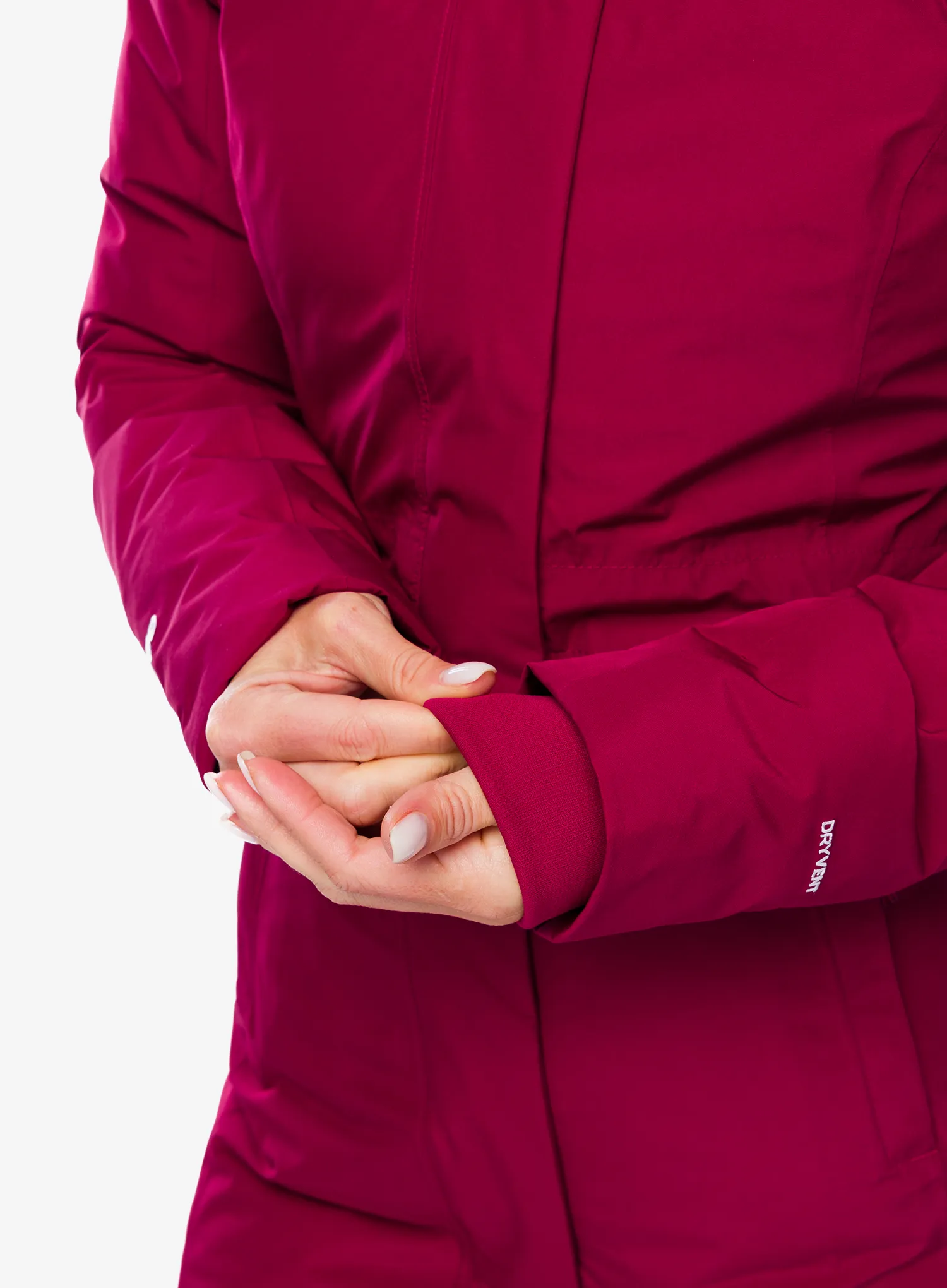 Ženski kaput The North Face Brooklyn Parka - beetroot