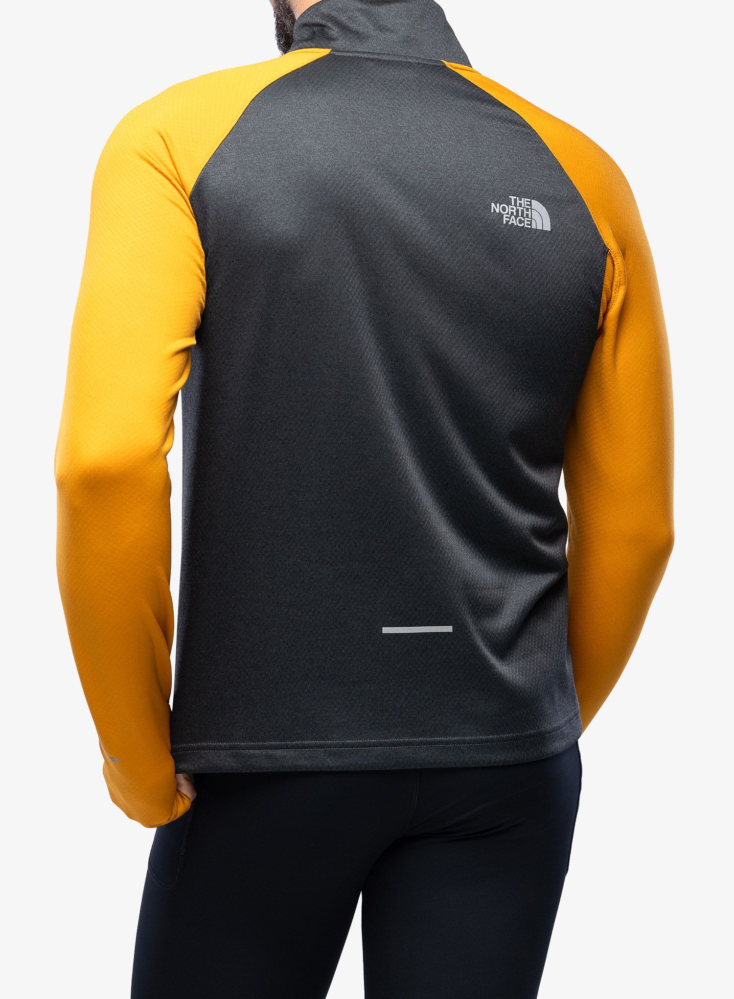 Dukserica za trčanje The North Face 1/4 Zip Run Fleece - grey/yellow