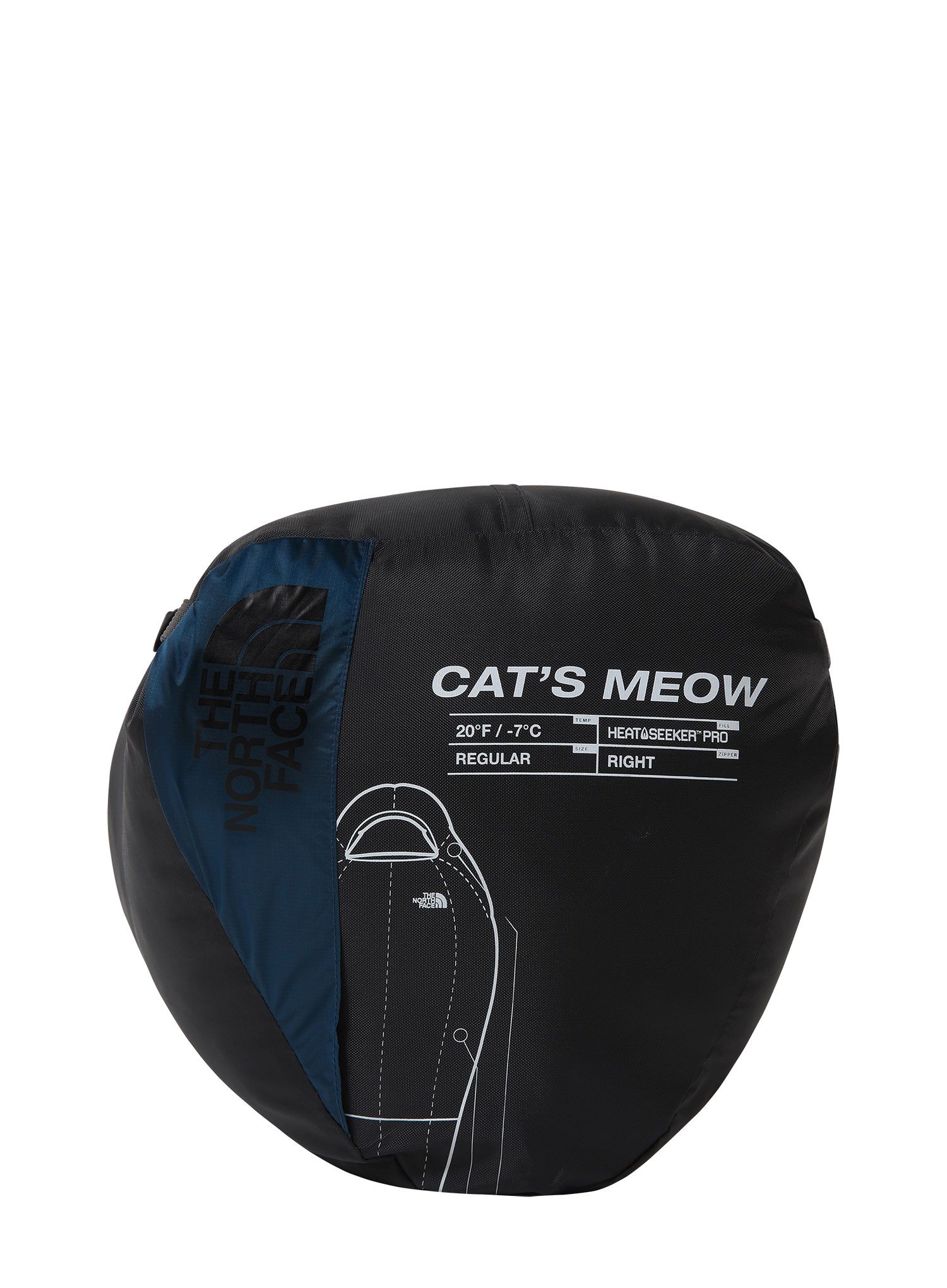 Sintetička vreća za spavanje The North Face Cat's Meow Eco (198 cm) - banff blue/tin grey