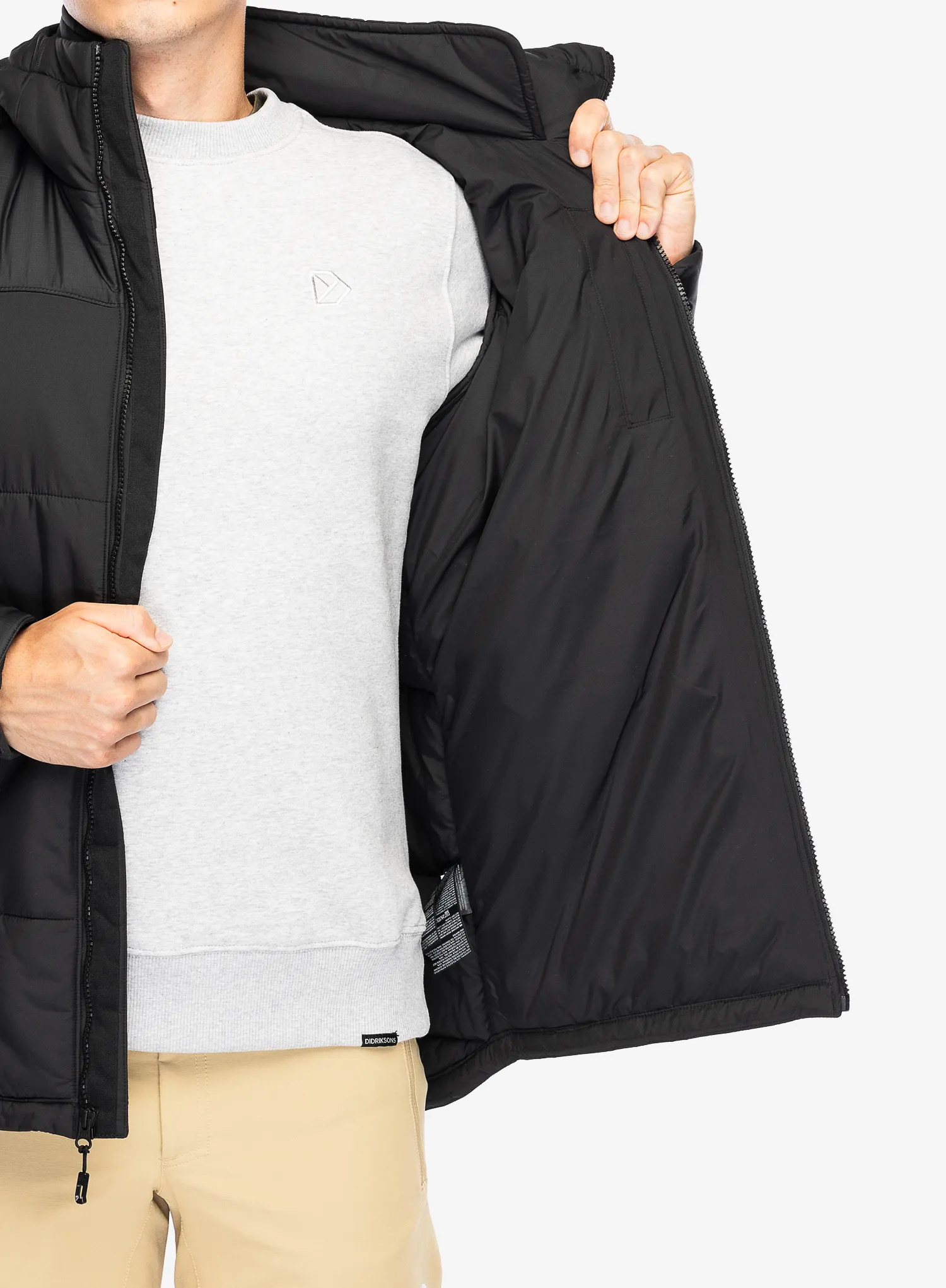 Jakna s postavom The North Face Circular Diablo Jacket - tnf black/tnf black