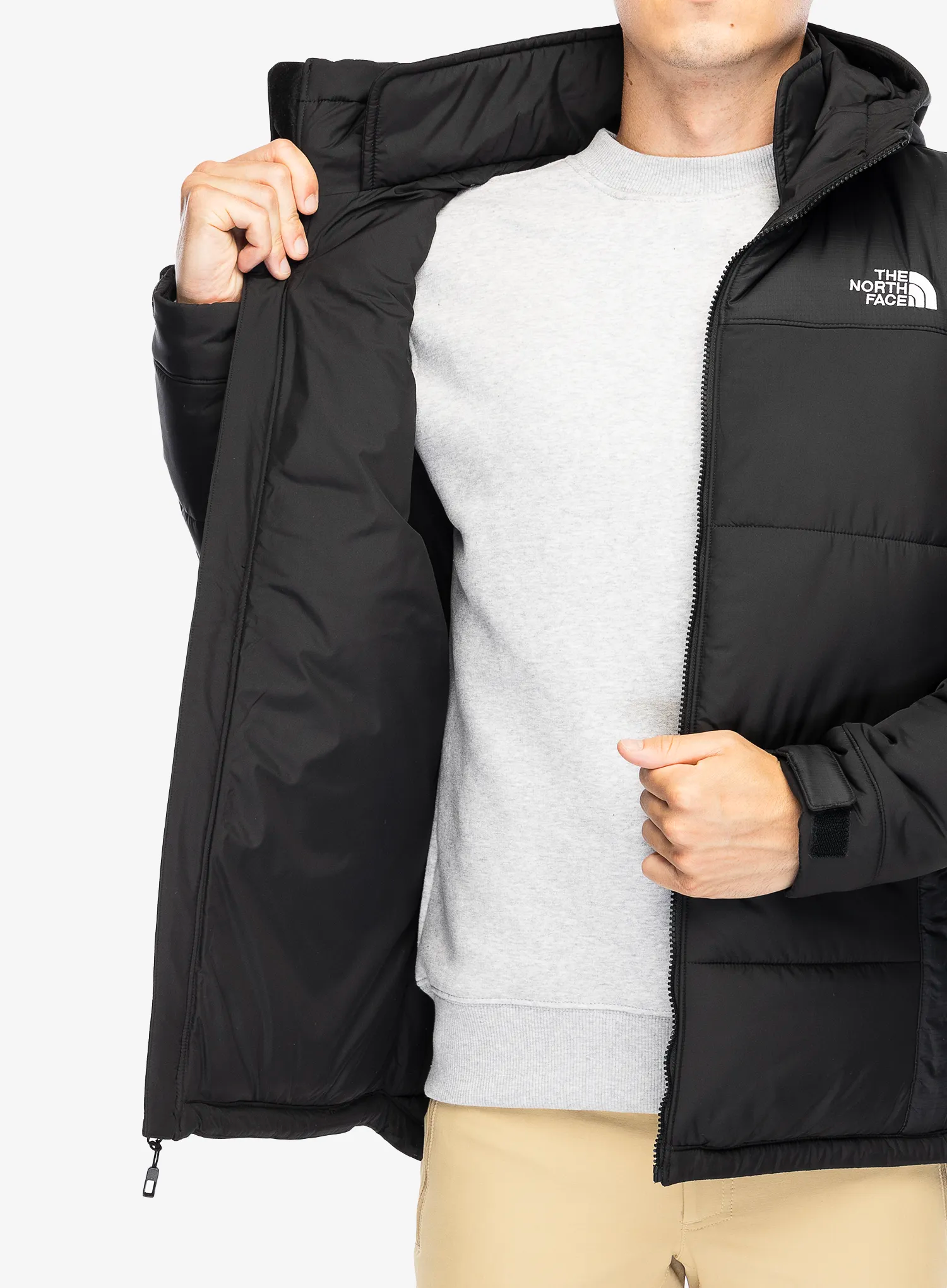 Jakna s postavom The North Face Circular Diablo Jacket - tnf black/tnf black