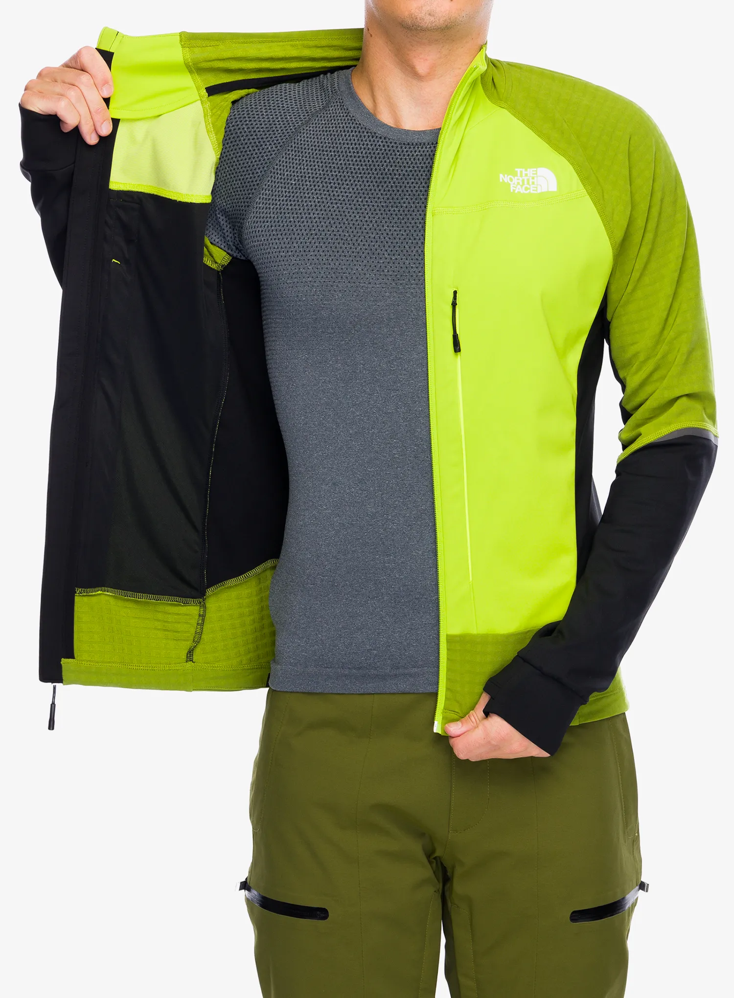 Softshell jakna The North Face Cordata Softshell FZ - meadow grass/oak green