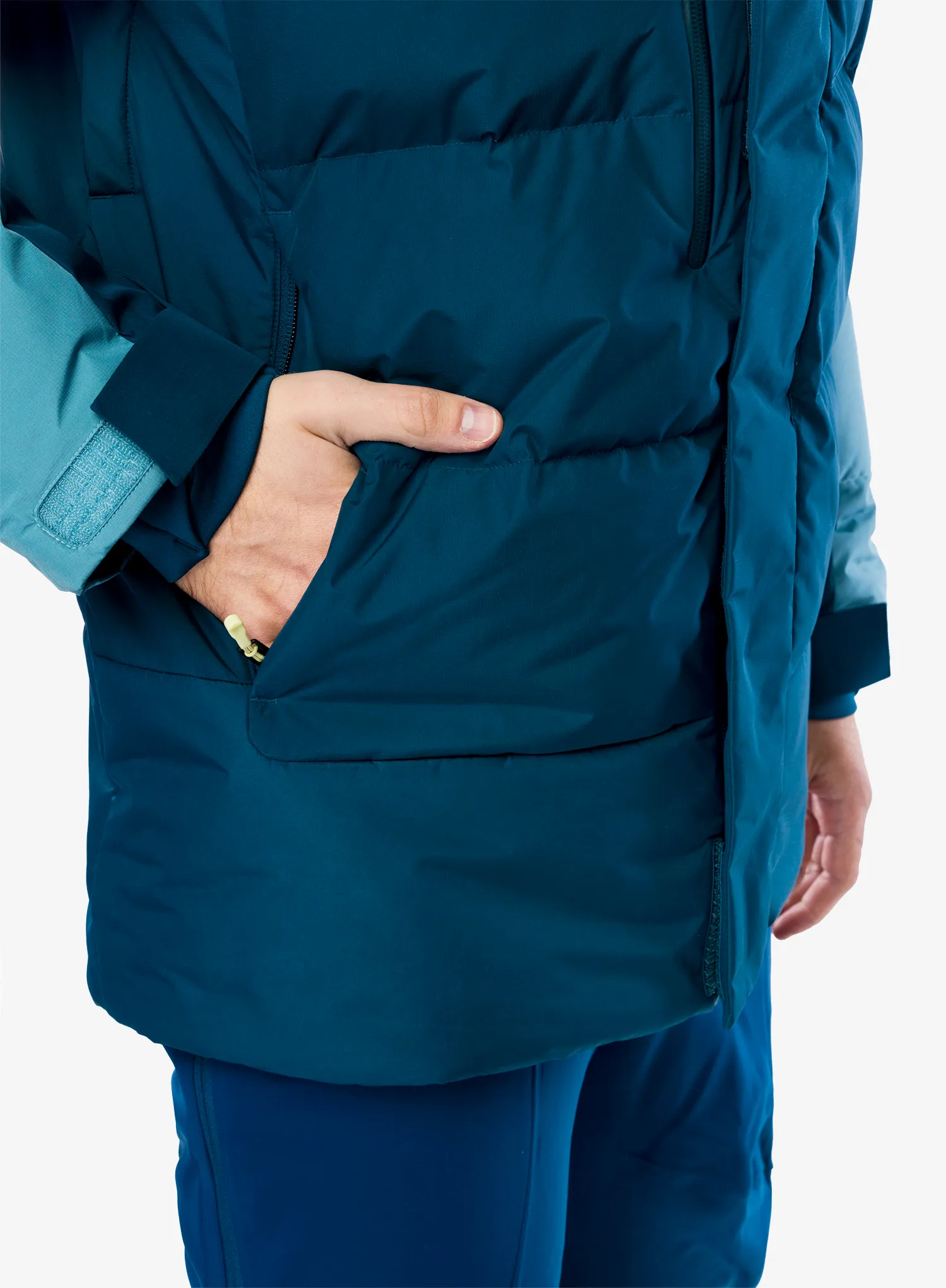Skijaška jakna The North Face Corefire Down Windstopper Jacket - midnight petrol/algae blue