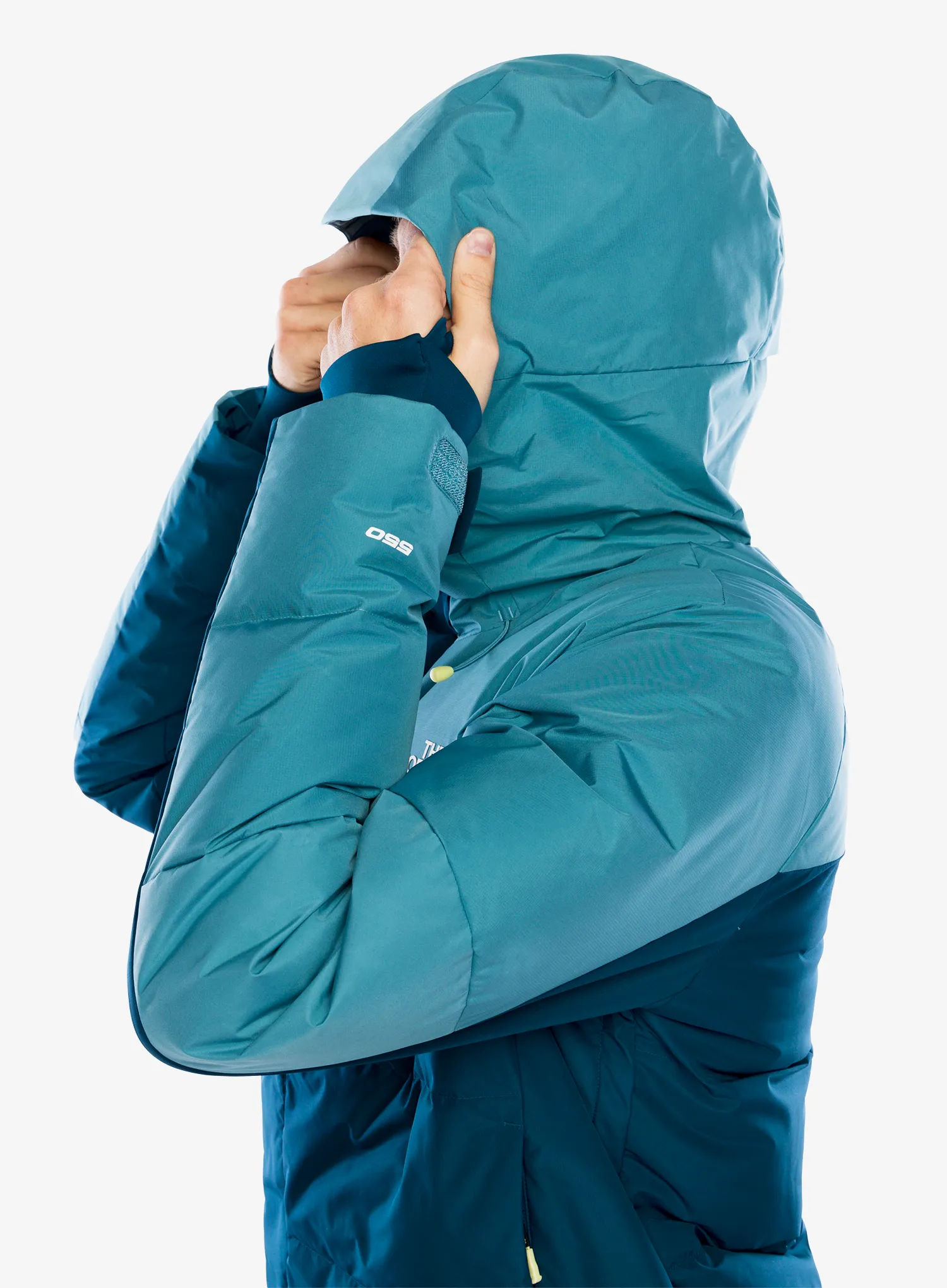 Skijaška jakna The North Face Corefire Down Windstopper Jacket - midnight petrol/algae blue