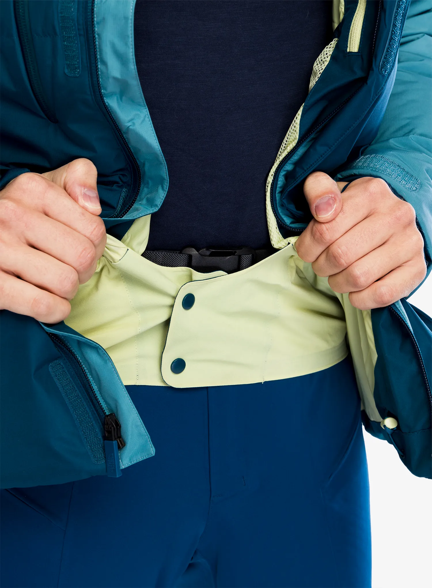 Skijaška jakna The North Face Corefire Down Windstopper Jacket - midnight petrol/algae blue