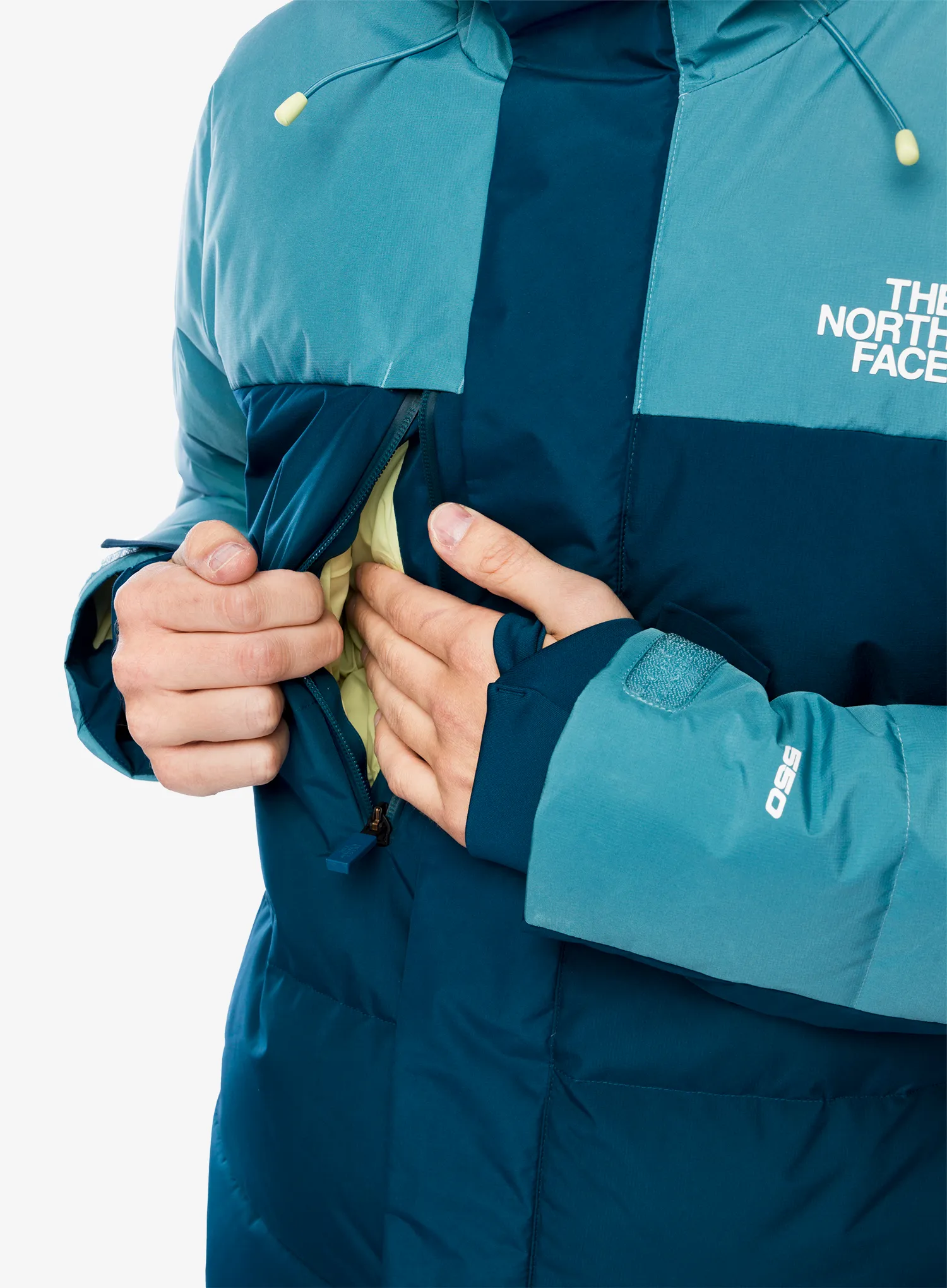 Skijaška jakna The North Face Corefire Down Windstopper Jacket - midnight petrol/algae blue