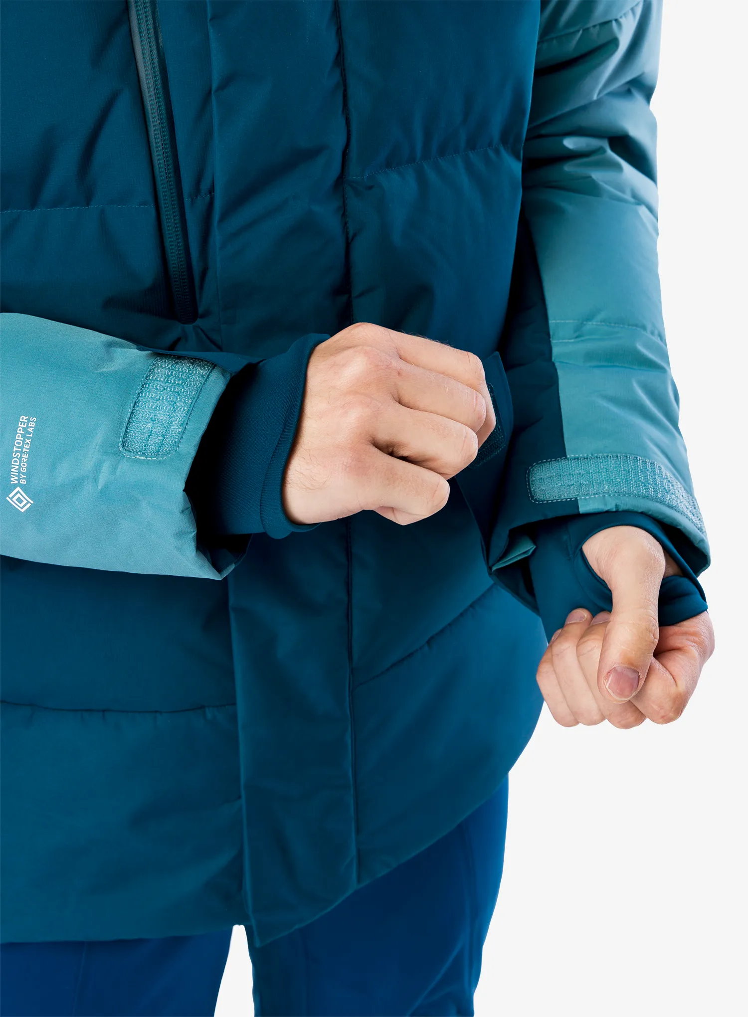 Skijaška jakna The North Face Corefire Down Windstopper Jacket - midnight petrol/algae blue