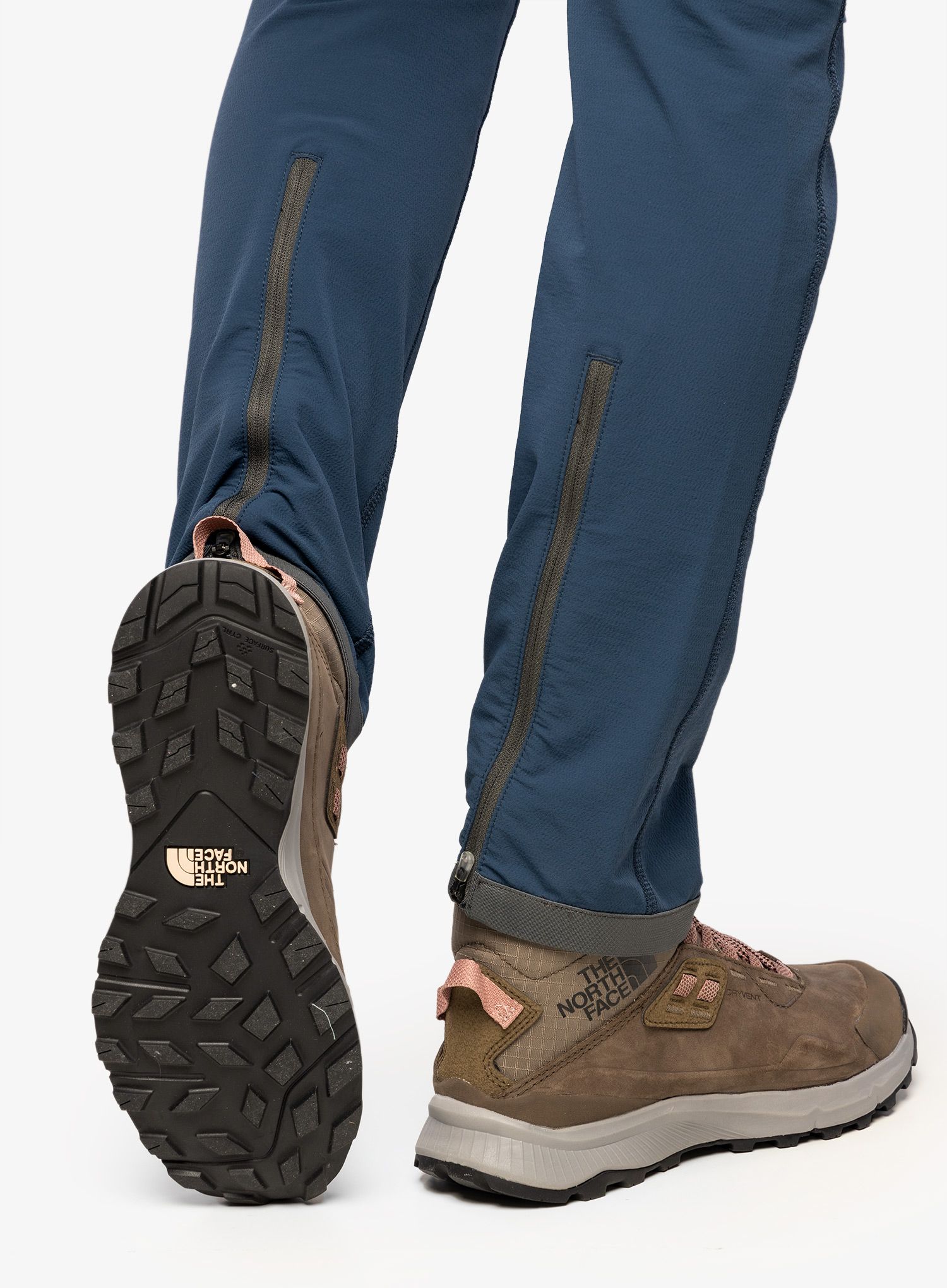 Ženske cipele The North Face Cragstone Leather Mid WP - brown/grey