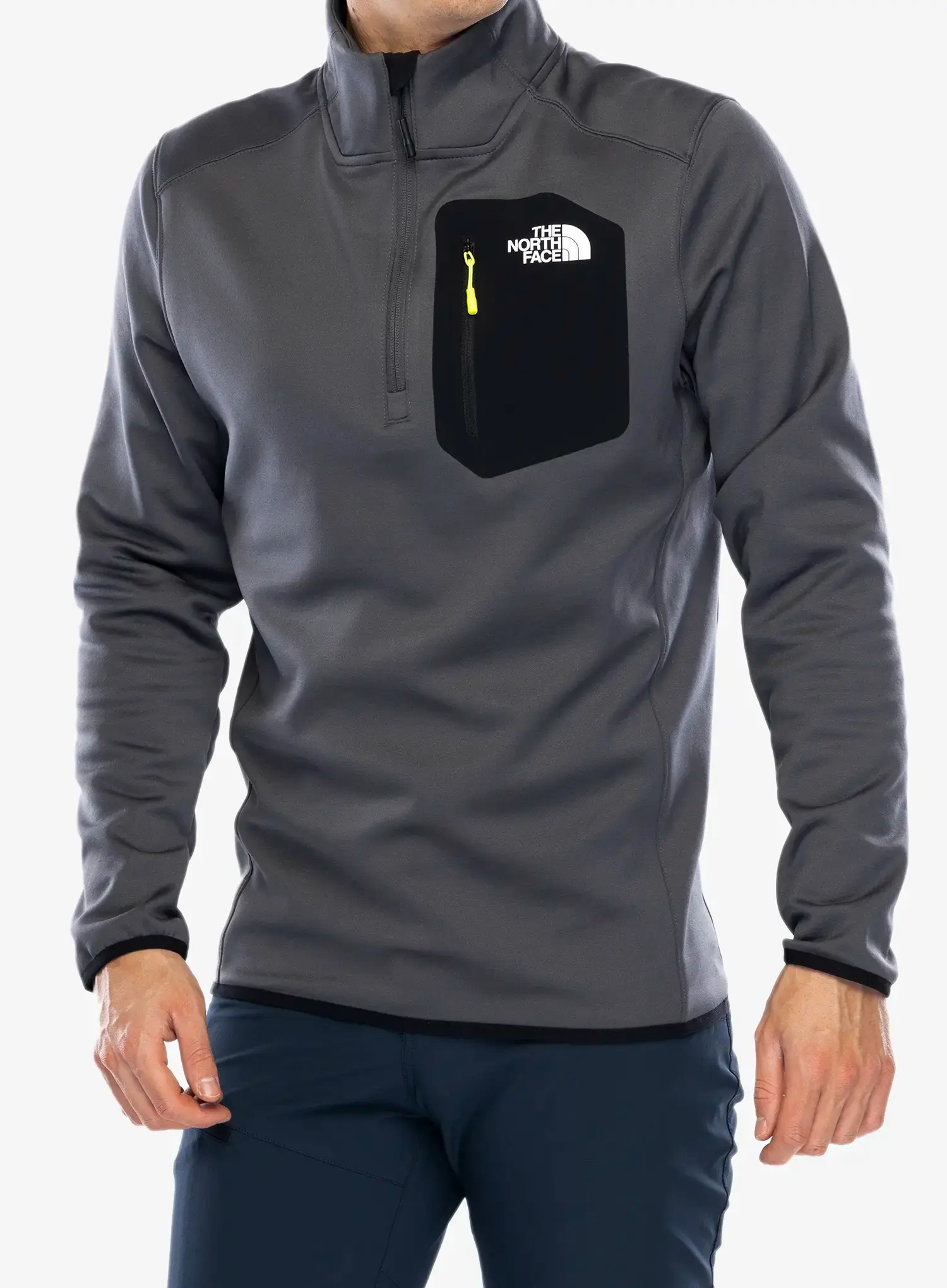 Dukserica The North Face Crest 1/4 Zip - anthracite grey/tnf black