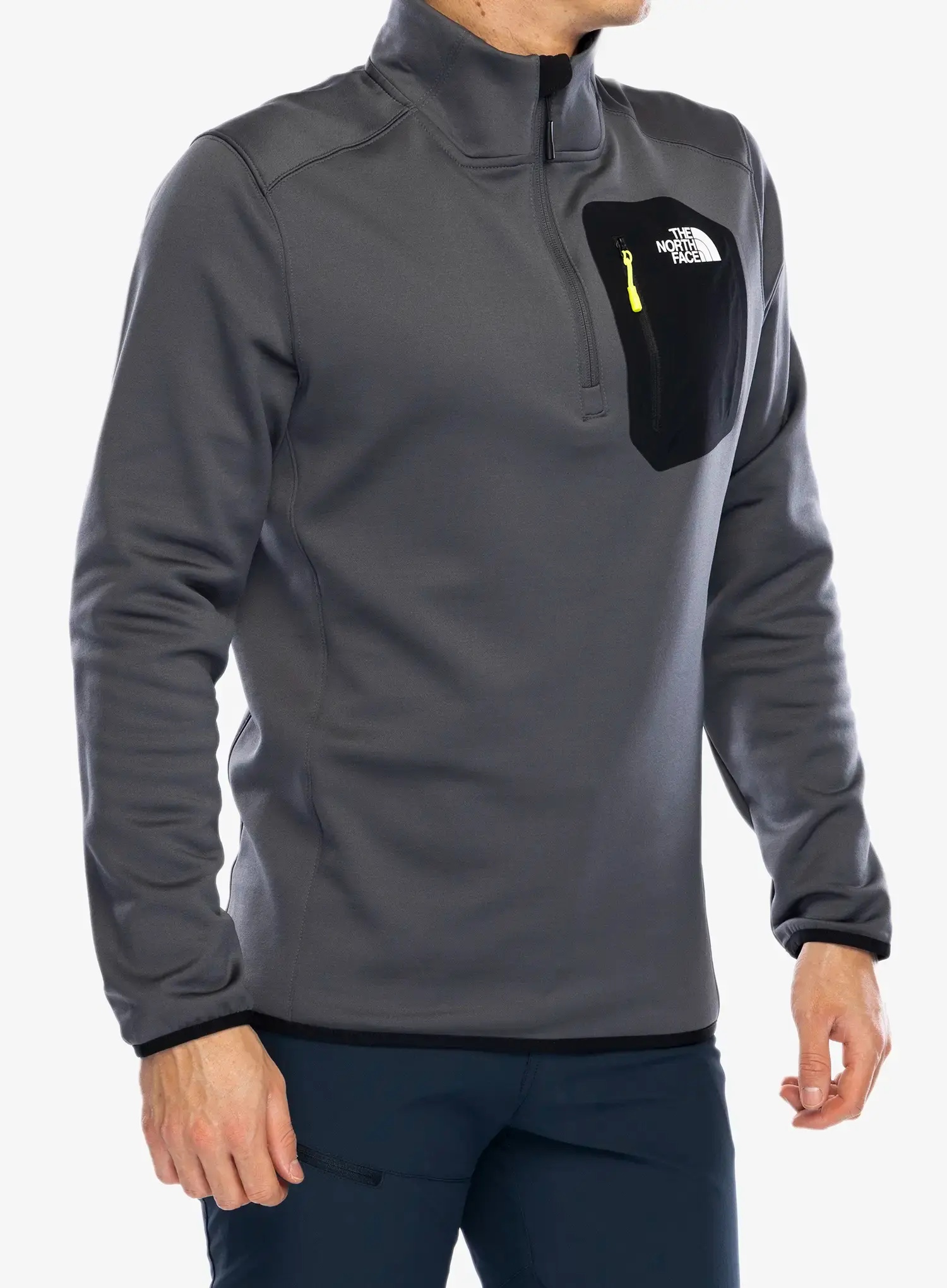 Dukserica The North Face Crest 1/4 Zip - anthracite grey/tnf black