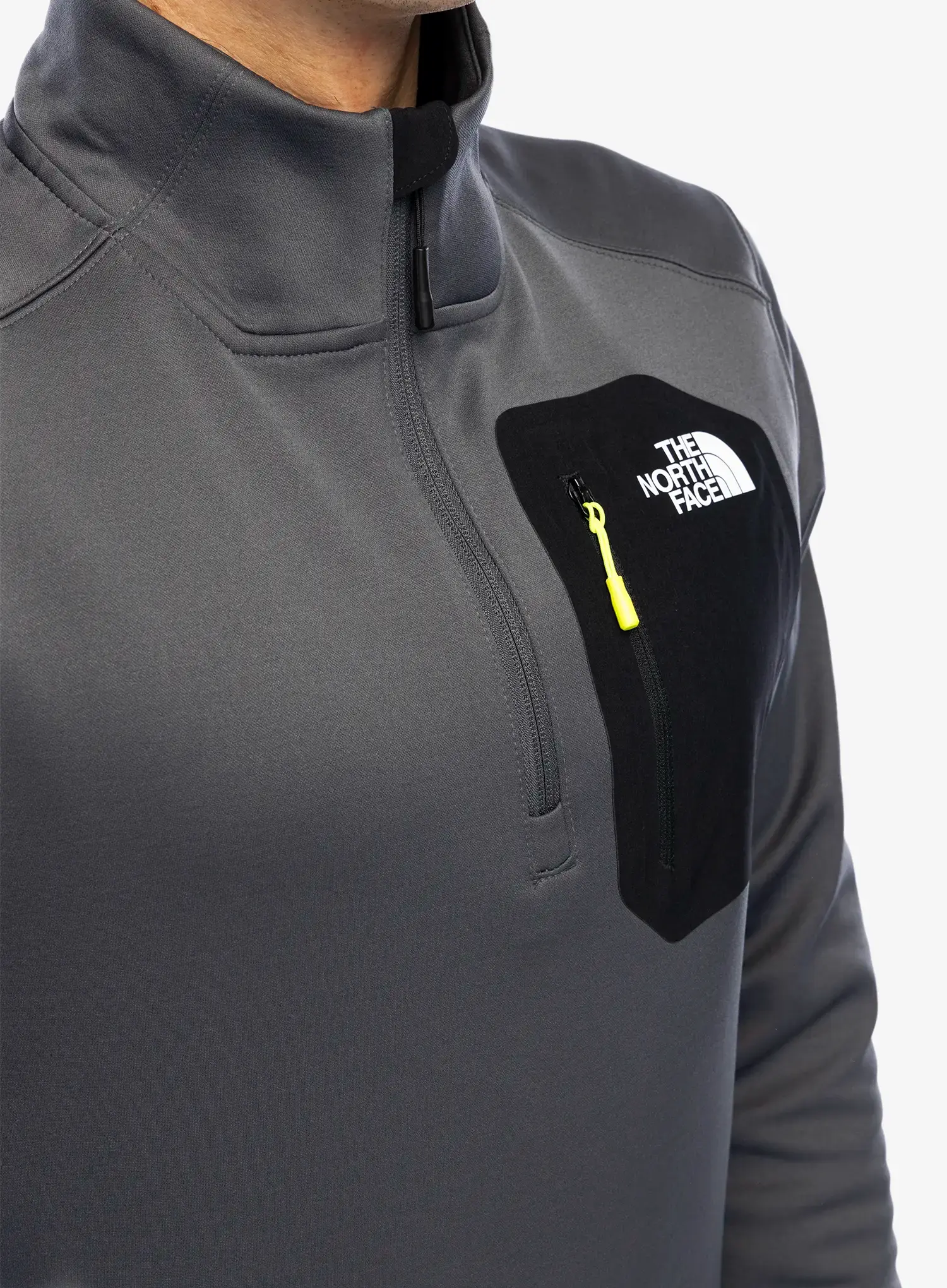 Dukserica The North Face Crest 1/4 Zip - anthracite grey/tnf black