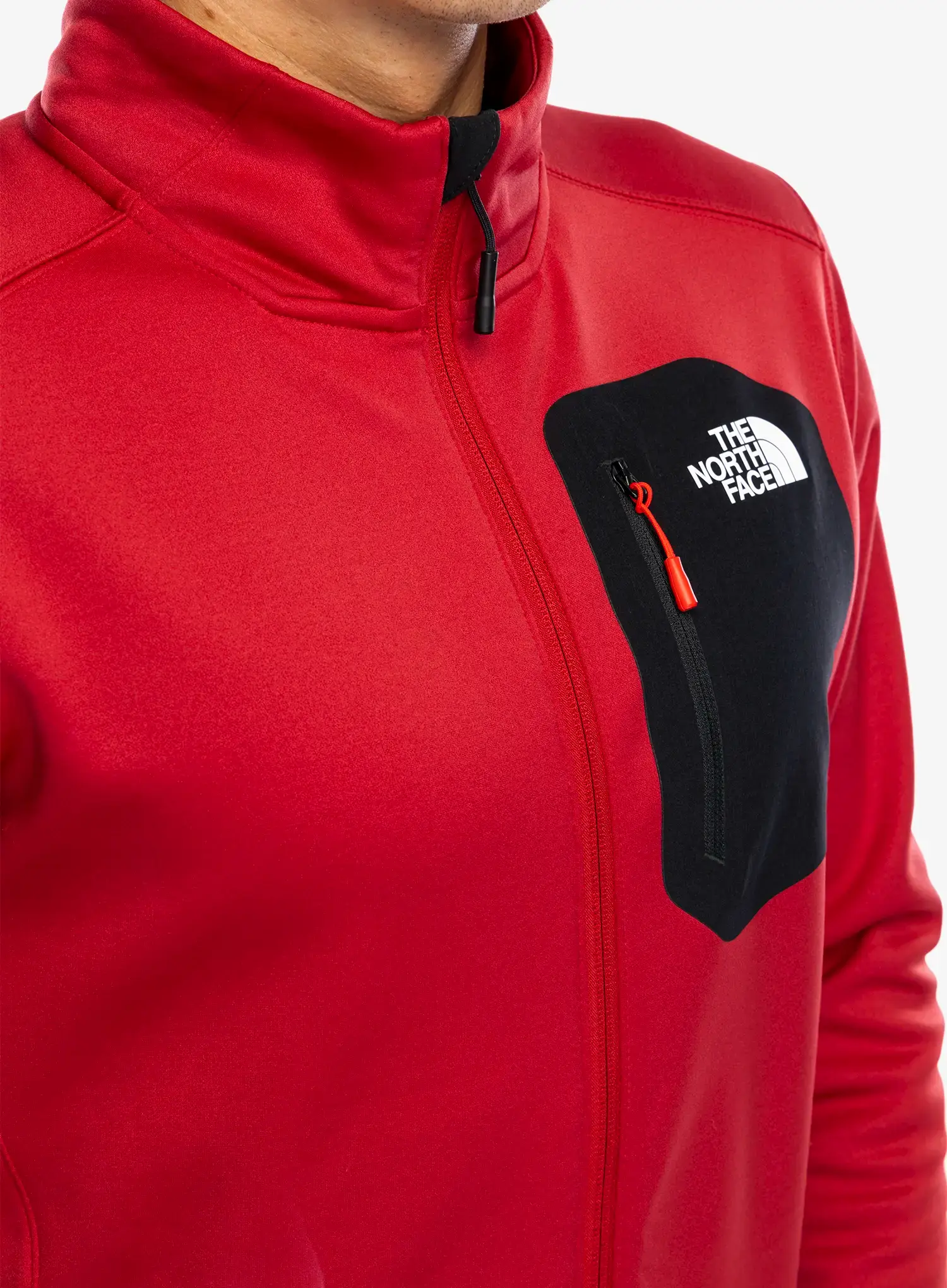 Jakna od flisa The North Face Crest FZ - garnet red/tnf black