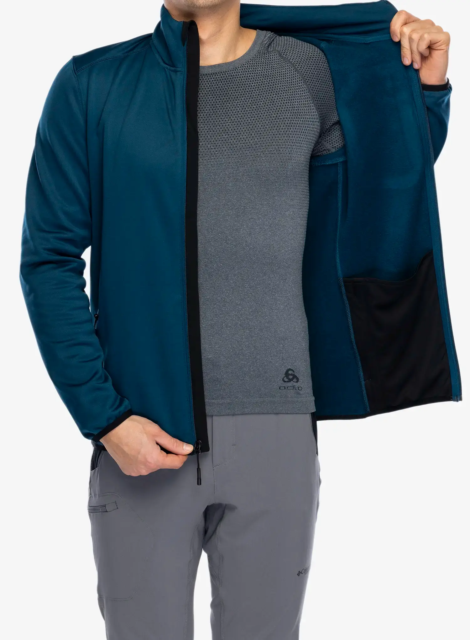 Jakna od flisa The North Face Crest FZ - midnight petrol/tnf black