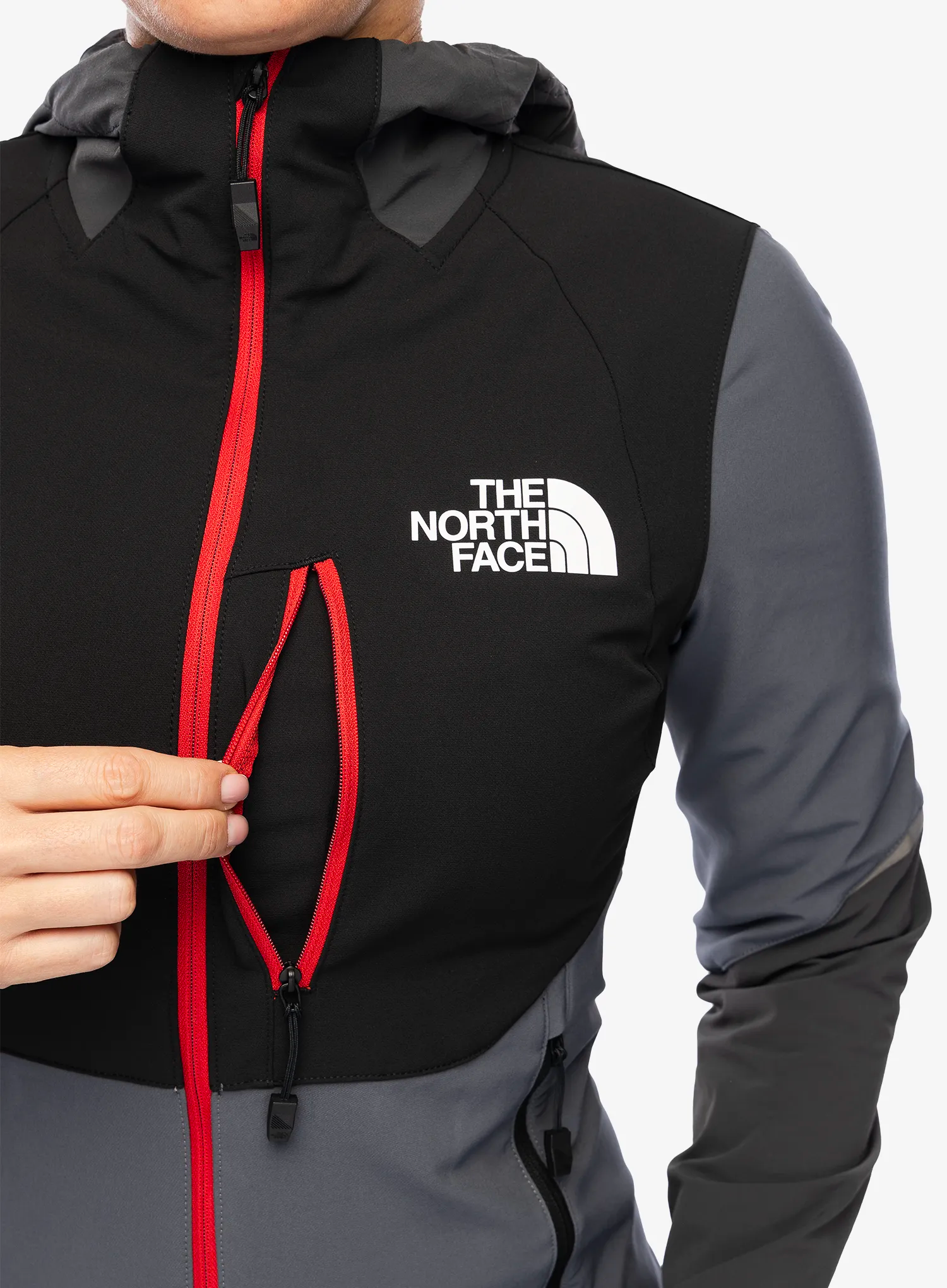Ženska softshell jakna The North Face Dawn Turn Hybrid Softshell Jacket - vanadsgry/asphtgry/tnfblk