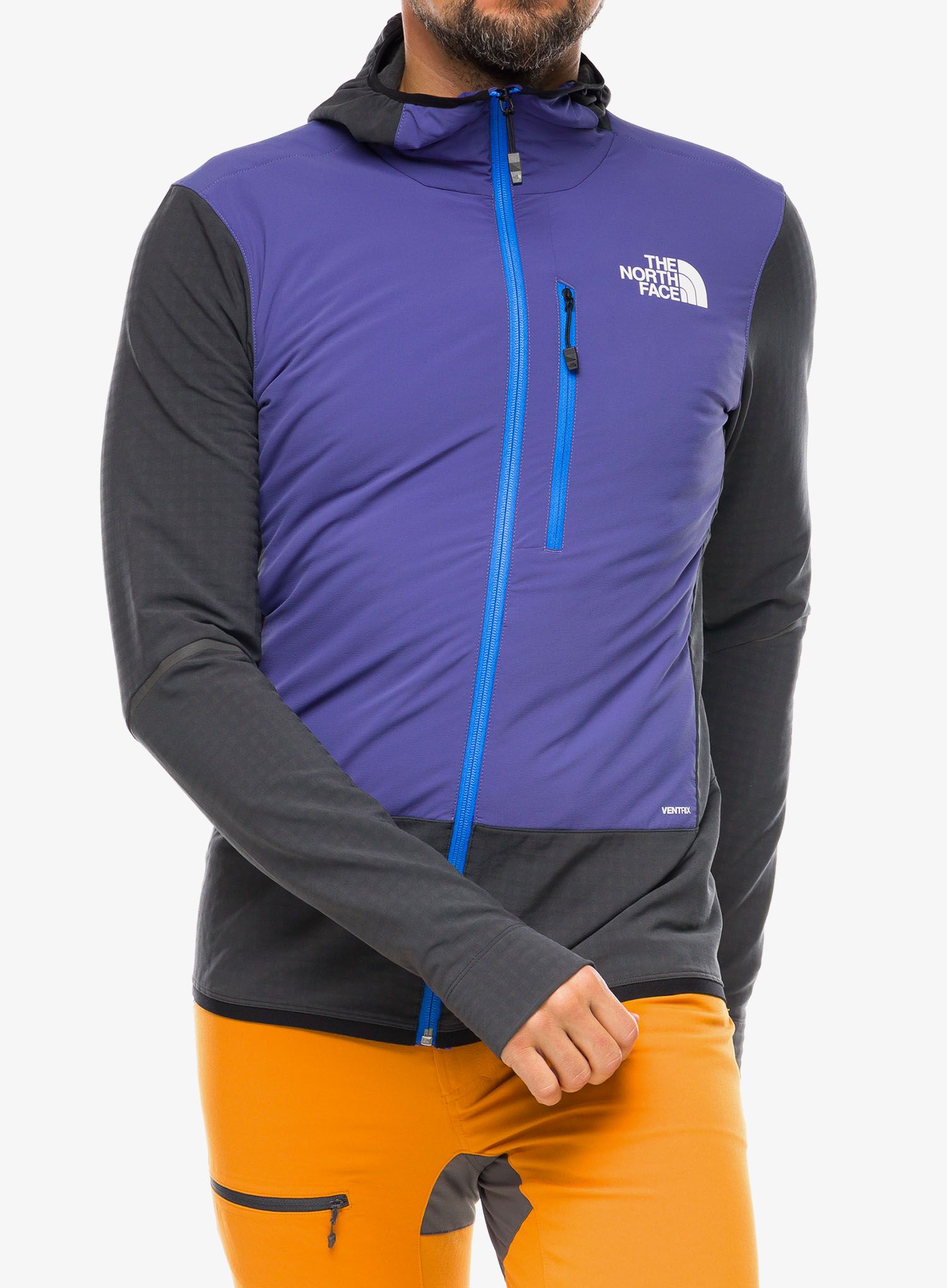 Jakna za turno skijanje The North Face Dawn Turn Hybrid Ventrix Midlayer - grey/cave blue
