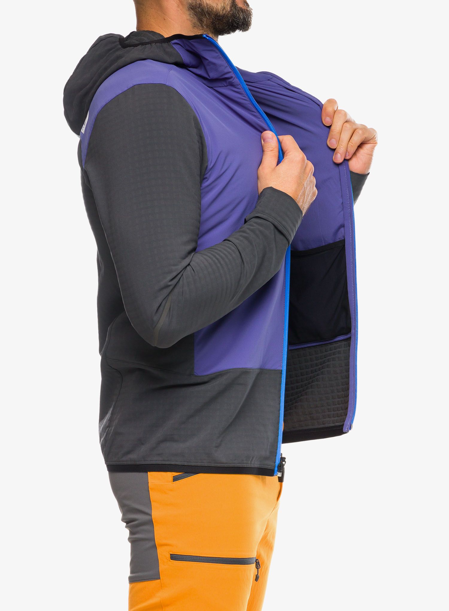 Jakna za turno skijanje The North Face Dawn Turn Hybrid Ventrix Midlayer - grey/cave blue