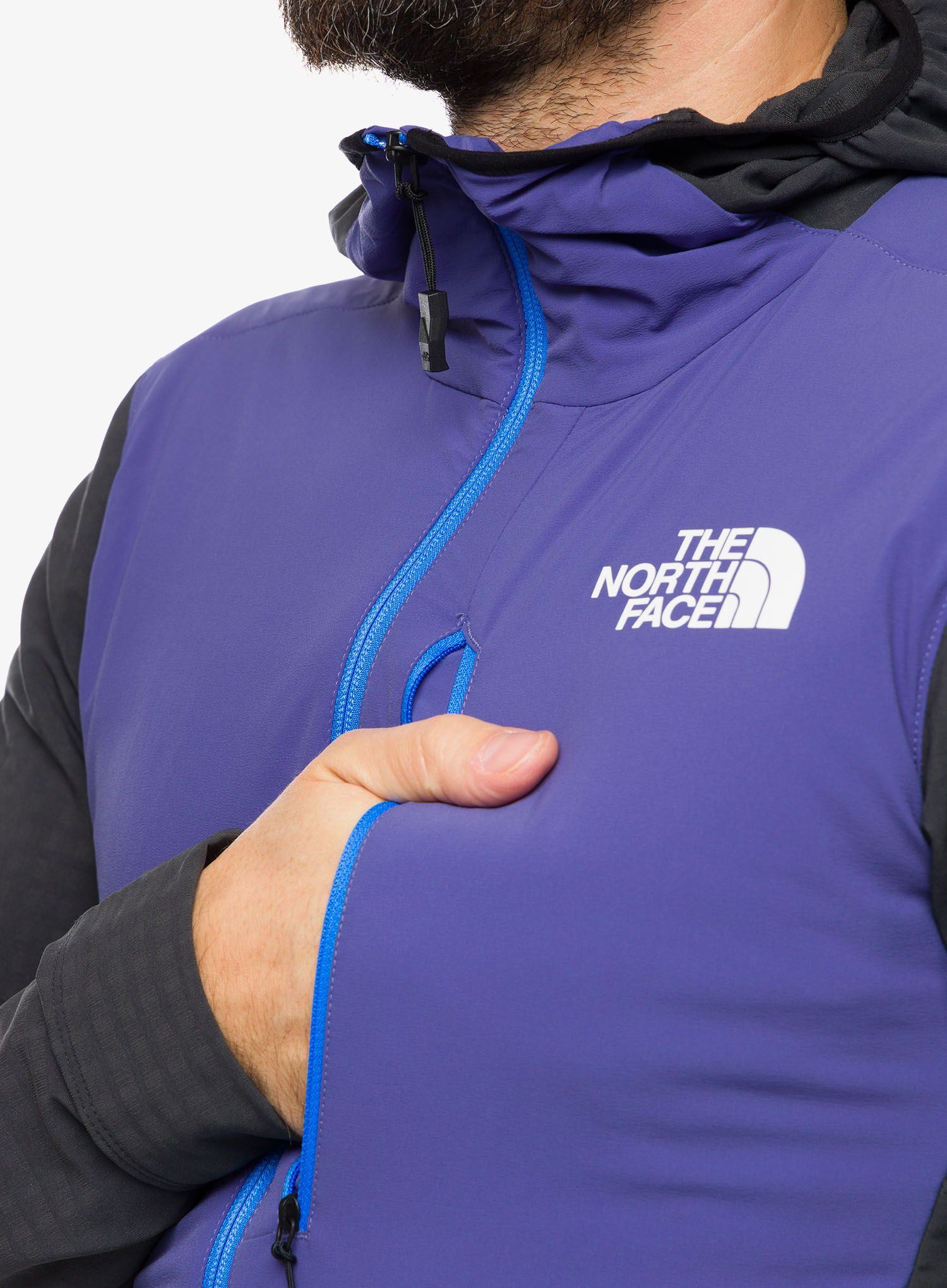 Jakna za turno skijanje The North Face Dawn Turn Hybrid Ventrix Midlayer - grey/cave blue