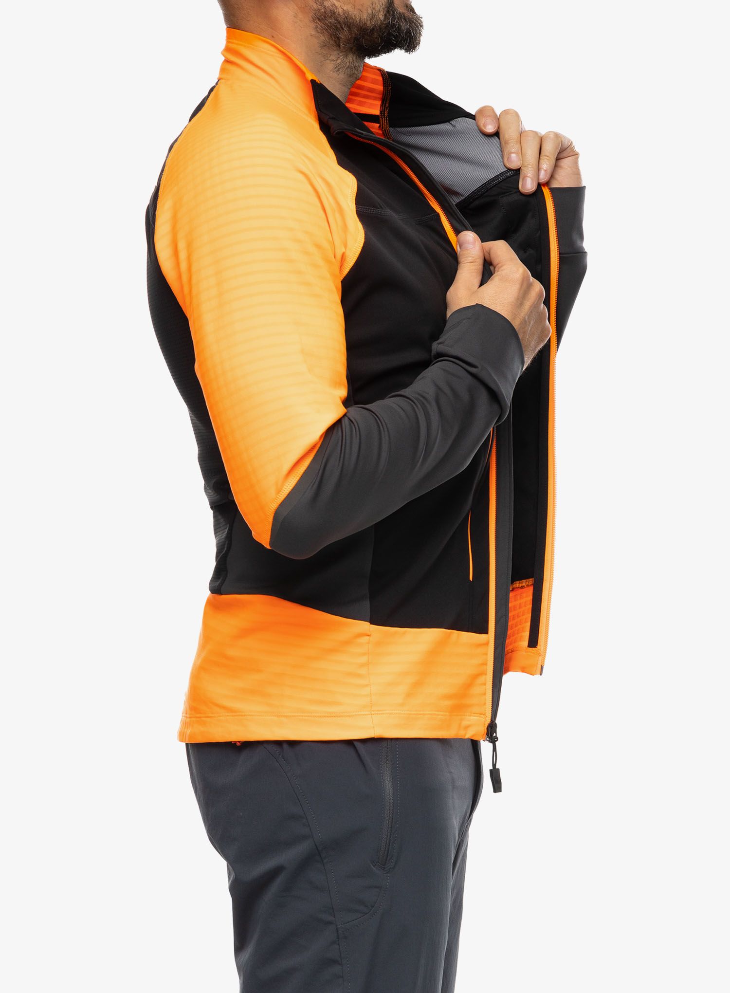 Jakna za turno skijanje The North Face Dawn Turn Softshell FZ - black/orange