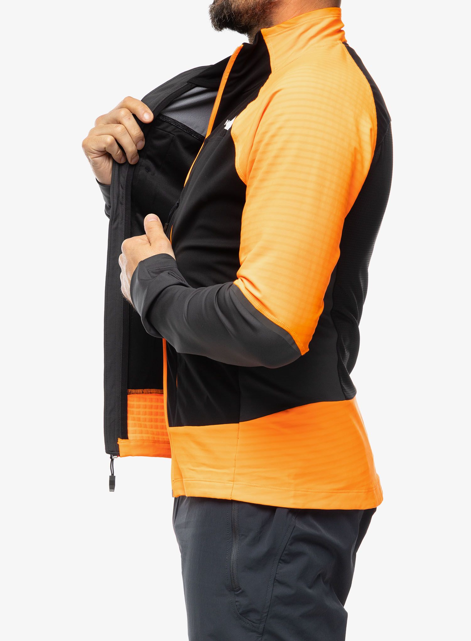 Jakna za turno skijanje The North Face Dawn Turn Softshell FZ - black/orange