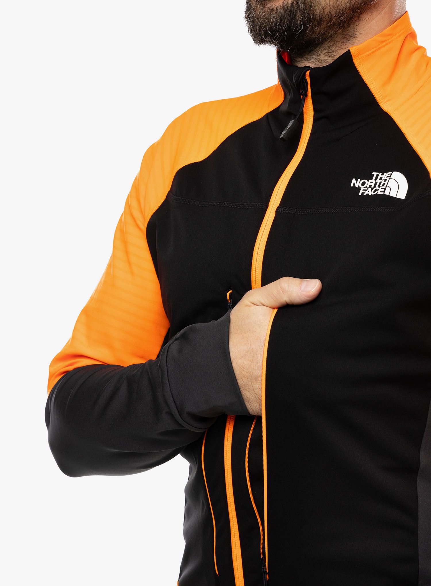 Jakna za turno skijanje The North Face Dawn Turn Softshell FZ - black/orange