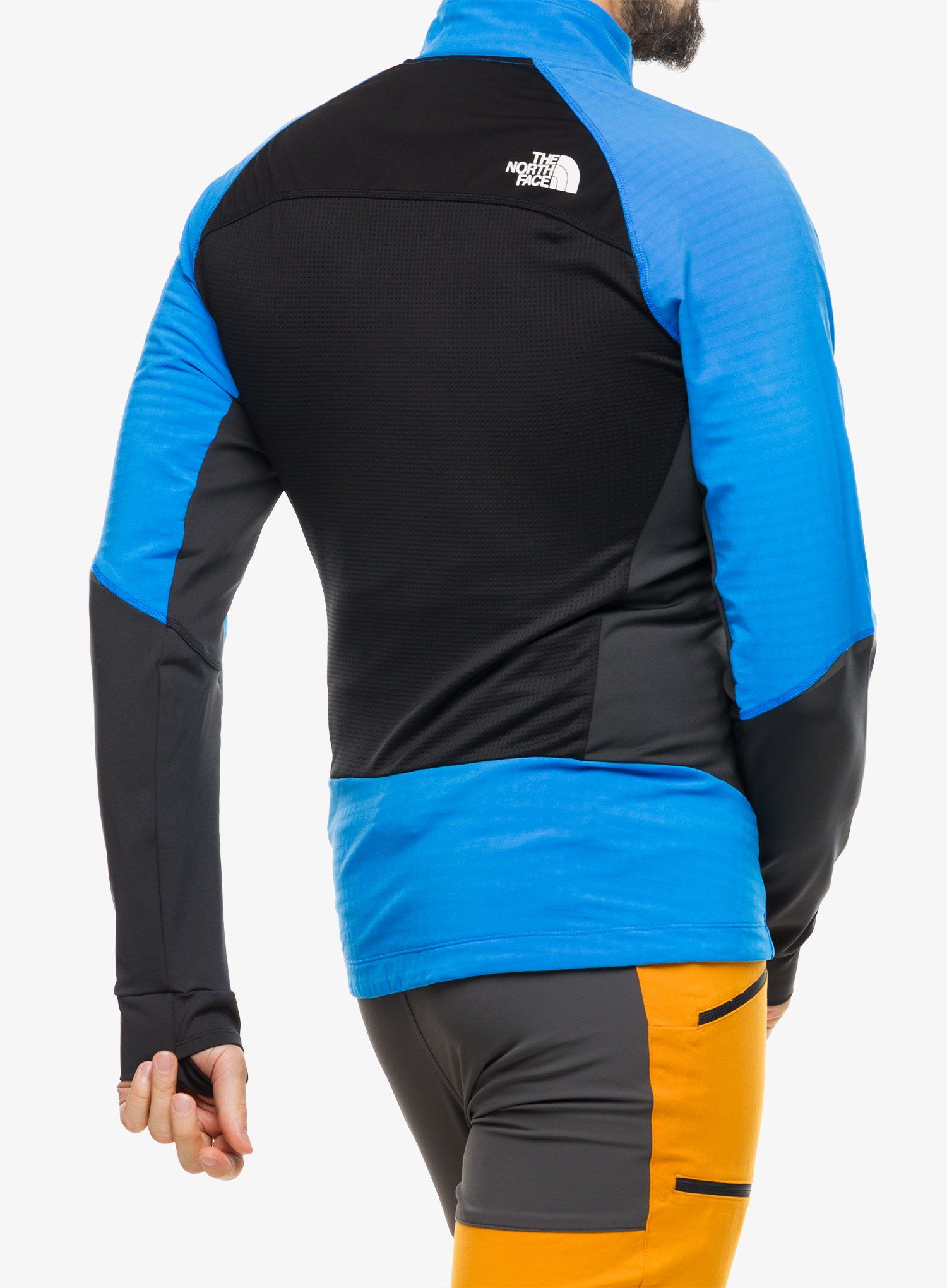 Jakna za turno skijanje The North Face Dawn Turn Softshell Fz - black/optic blue