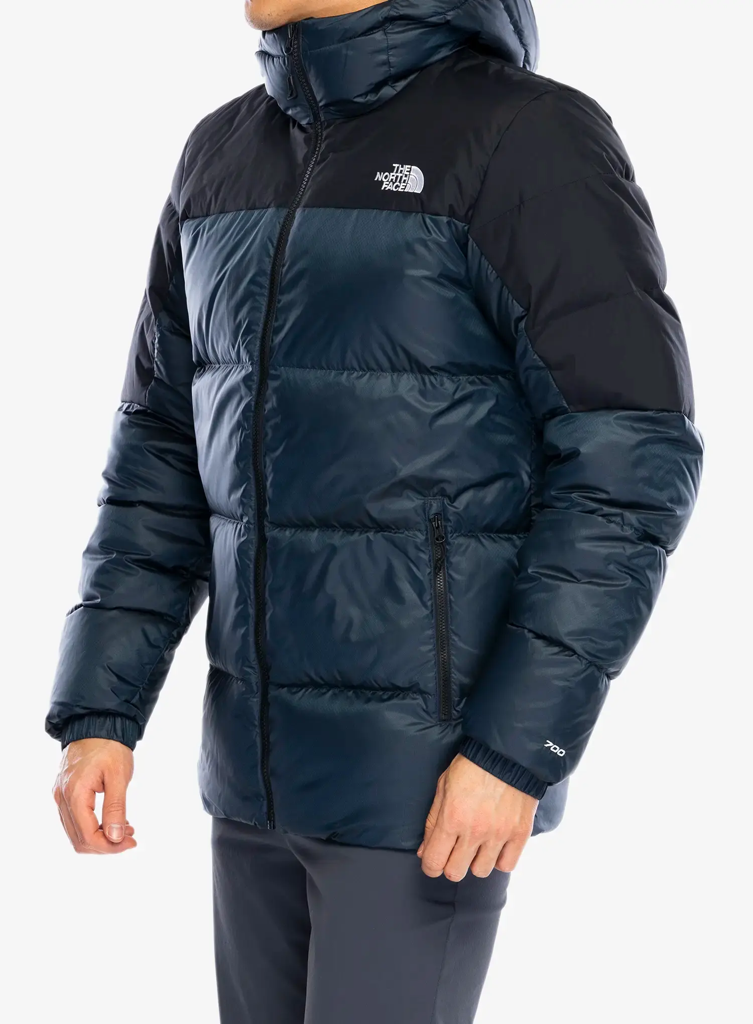 Pernata jakna The North Face Diablo Down 2.0 Hoodie - shady blue black heather