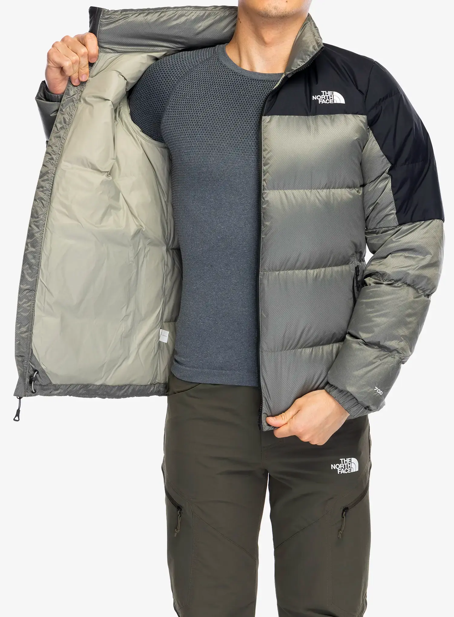 Pernata jakna The North Face Diablo Down 2.0 Jacket - clay grey black heather