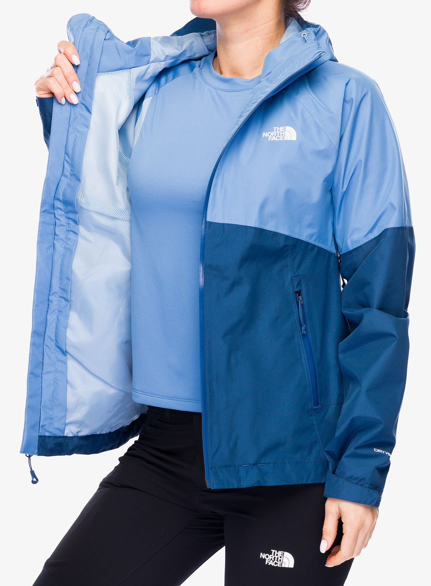 Ženska jakna s membranom The North Face Diablo Dynamic Zip-In Jacket - stone/blue