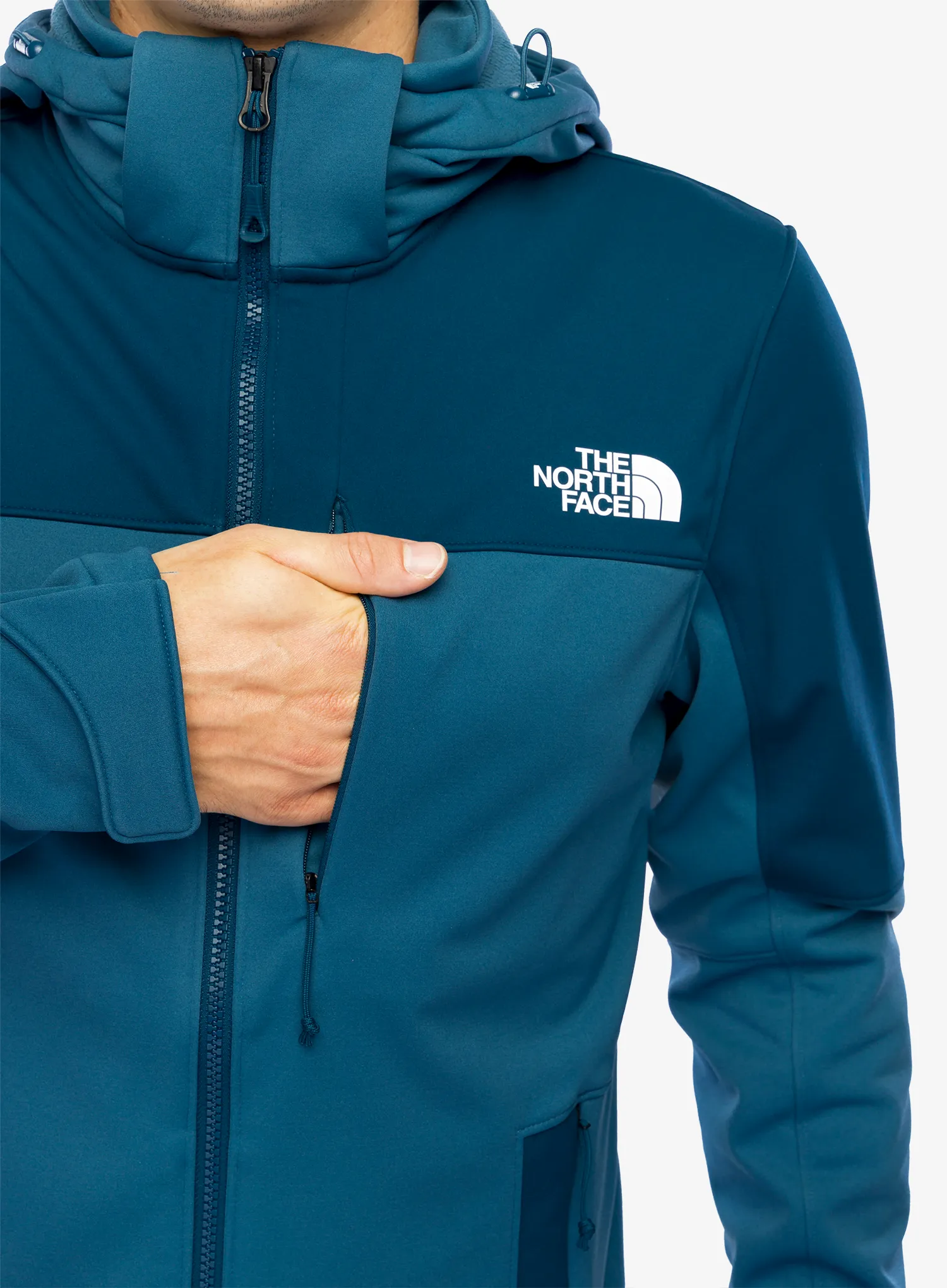 Softshell jakna The North Face Diablo Softshell Detachable Hood - midnight petrol/mallard blue