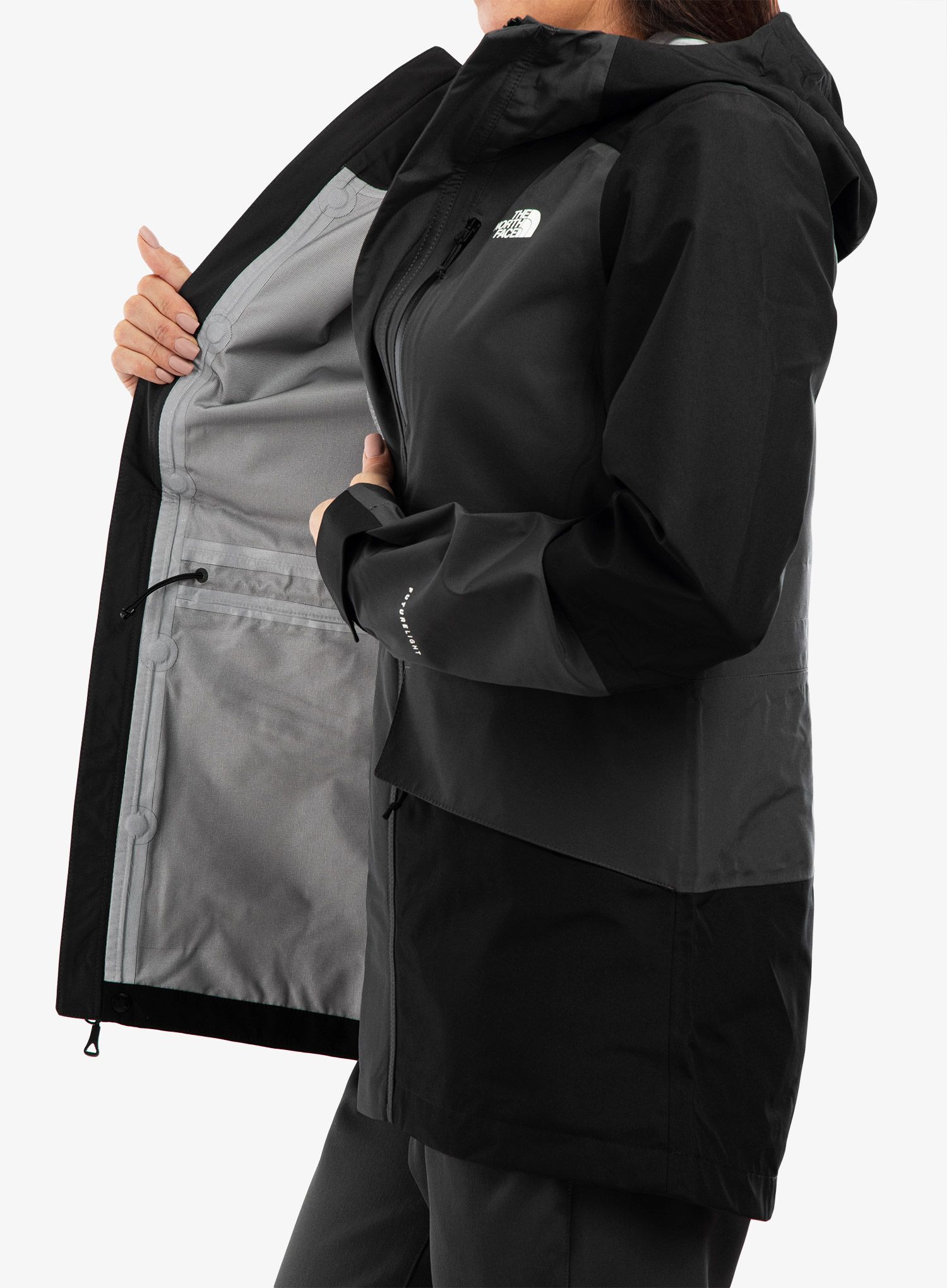 Ženska jakna The North Face Dryzzle All Weather Jkt FUTURELIGHT - grey/black