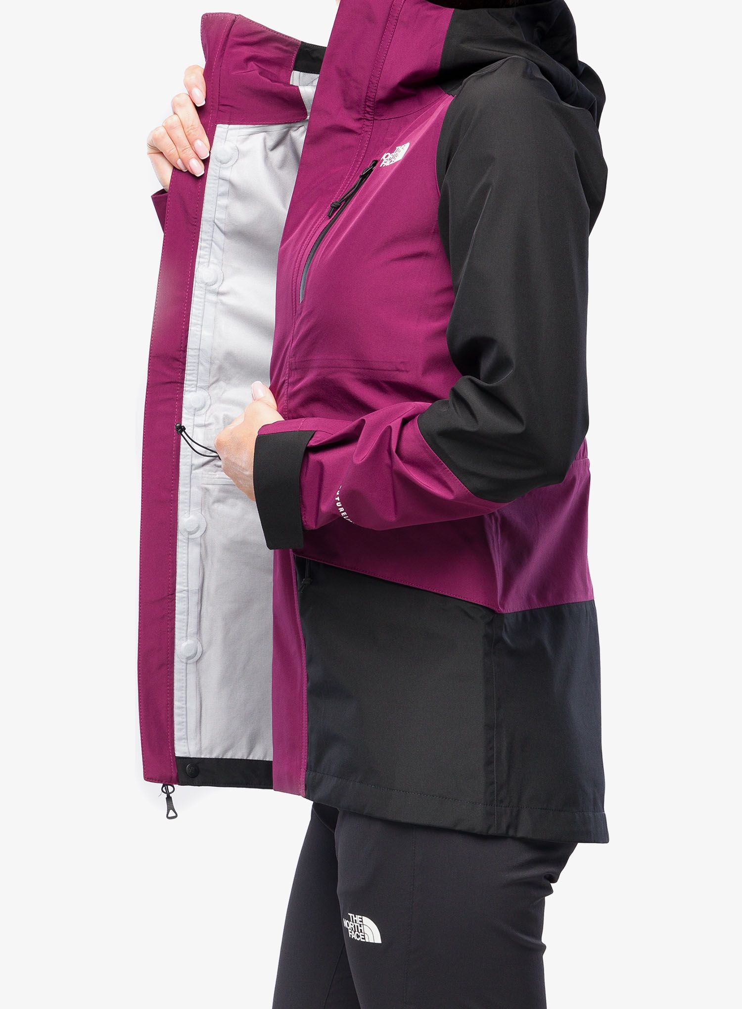 Ženska jakna s membranom The North Face Dryzzle All Weather Jkt FUTURELIGHT - berry/black