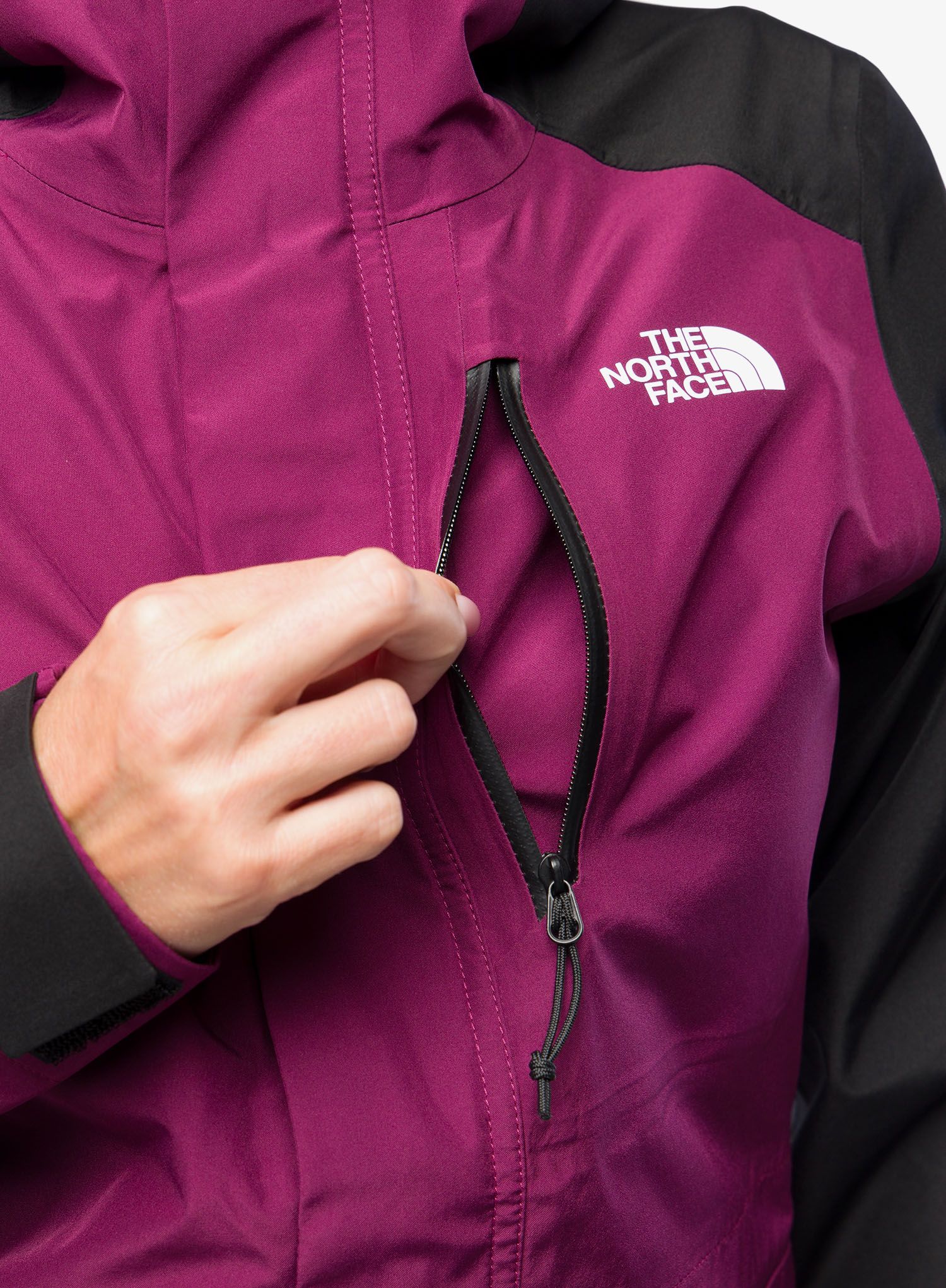 Ženska jakna s membranom The North Face Dryzzle All Weather Jkt FUTURELIGHT - berry/black