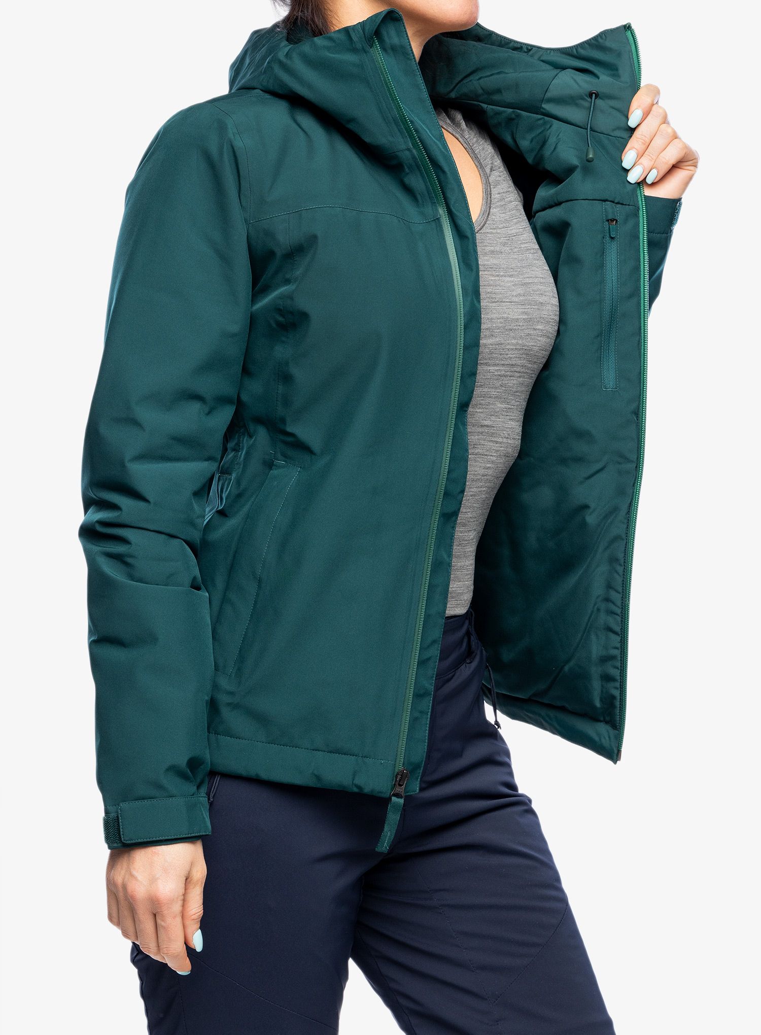 Ženska jakna The North Face Dryzzle FUTURELIGHT Insulated Jacket - ponderosa green