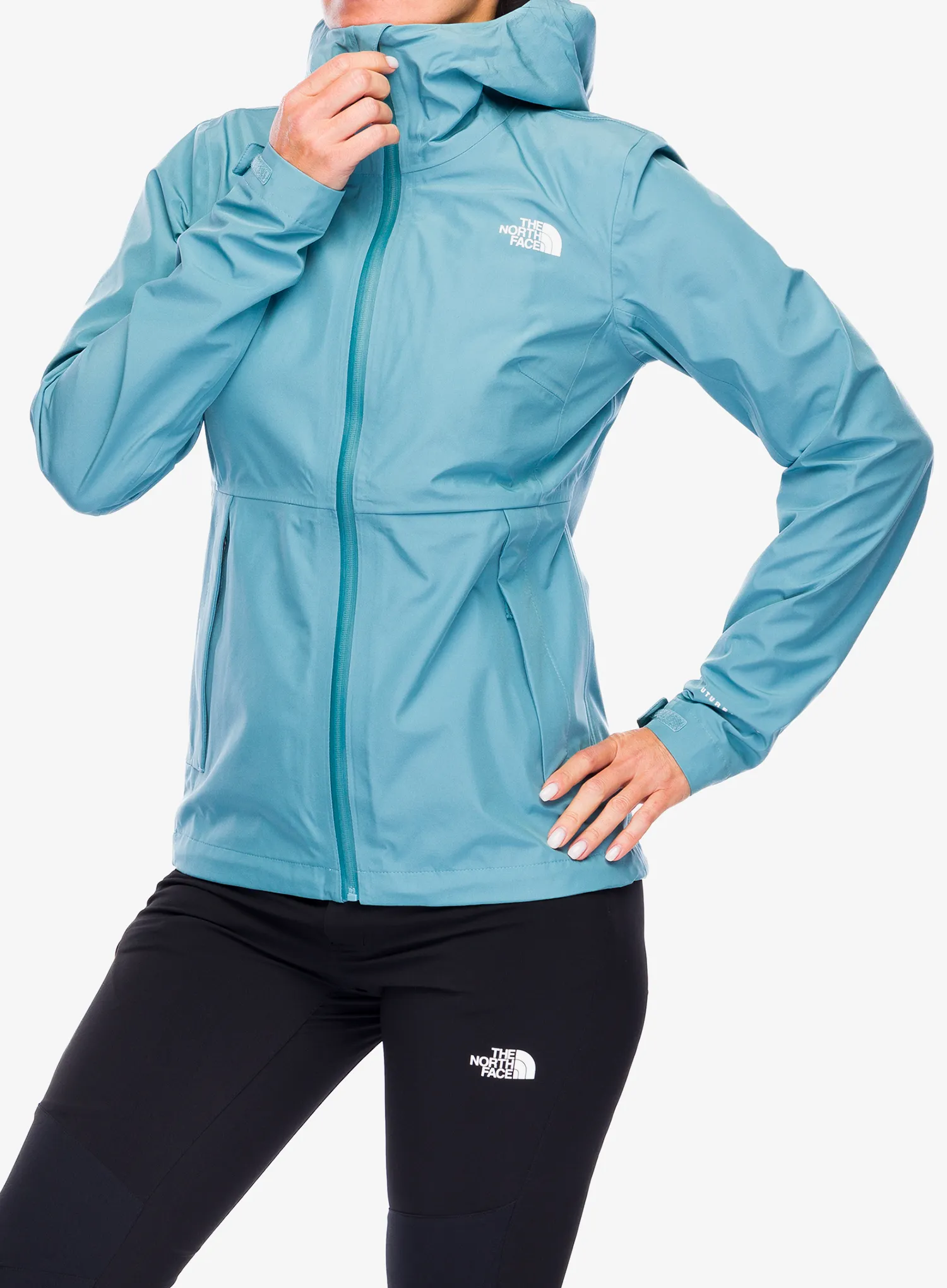 Ženska kišna jakna The North Face Dryzzle Futurelight Jacket - algae blue