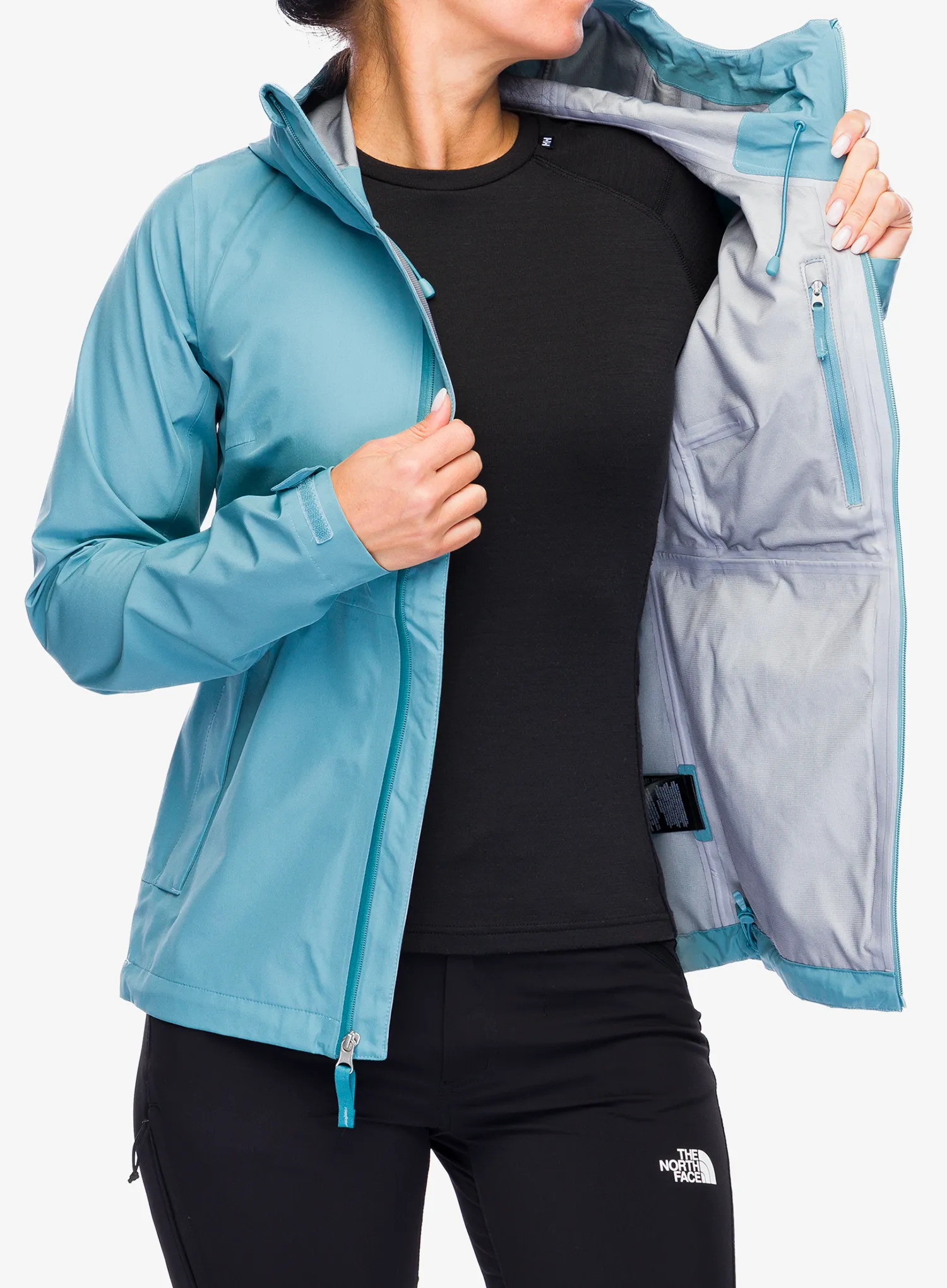 Ženska kišna jakna The North Face Dryzzle Futurelight Jacket - algae blue
