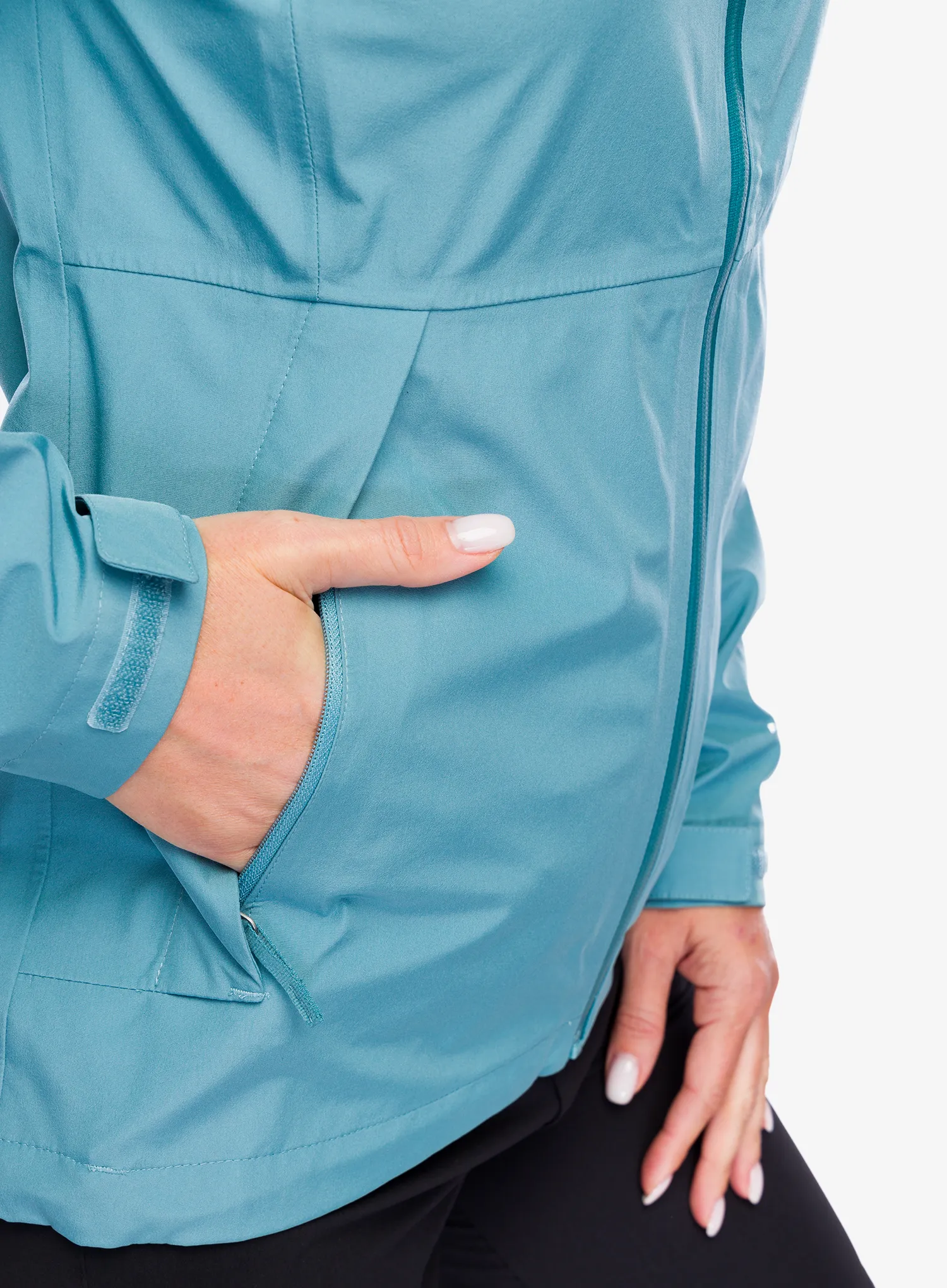 Ženska kišna jakna The North Face Dryzzle Futurelight Jacket - algae blue