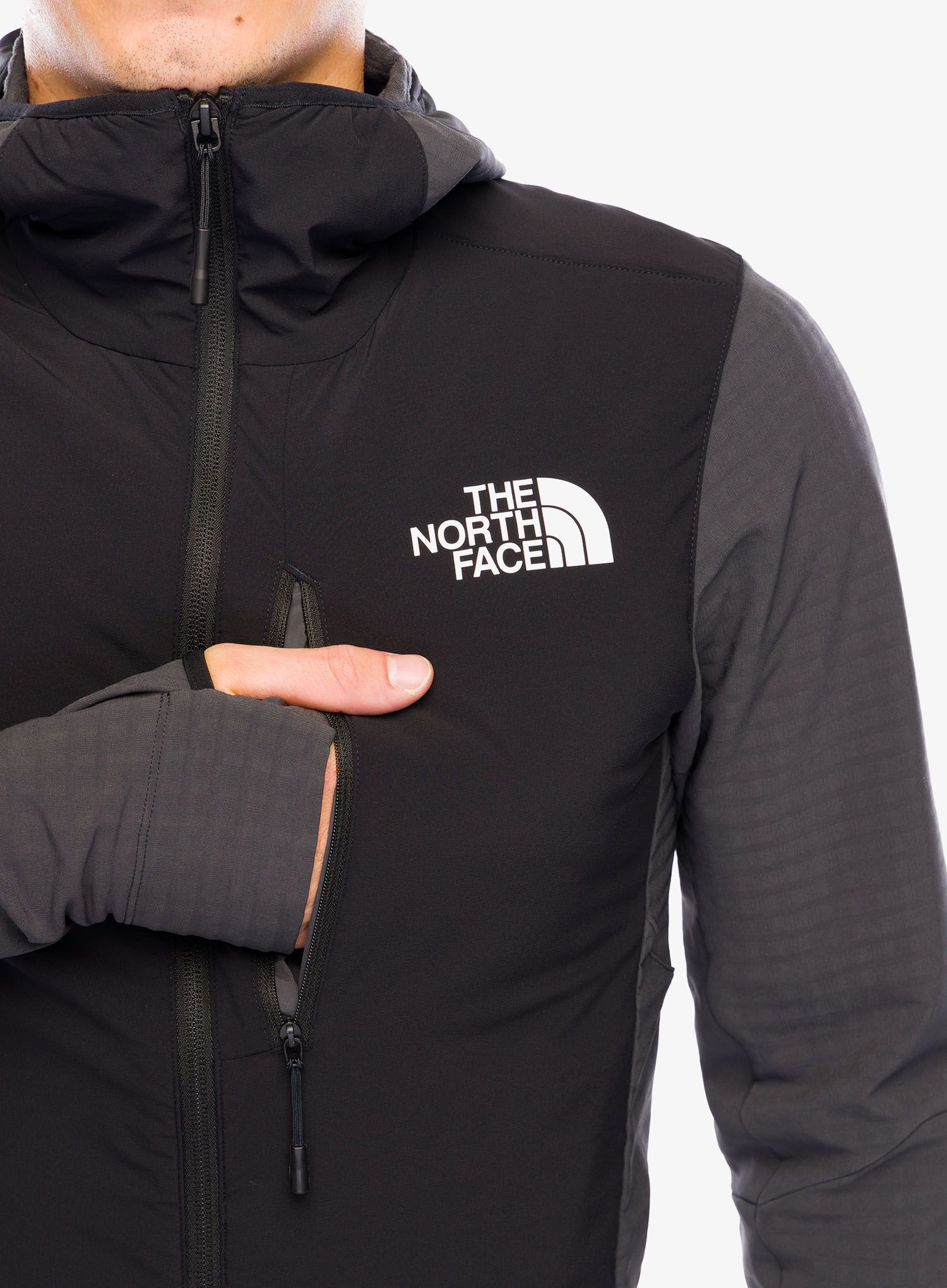 Hibridna jakna The North Face Elixir Hybrid Ventrix Midlayer - asphalt grey/tnf black