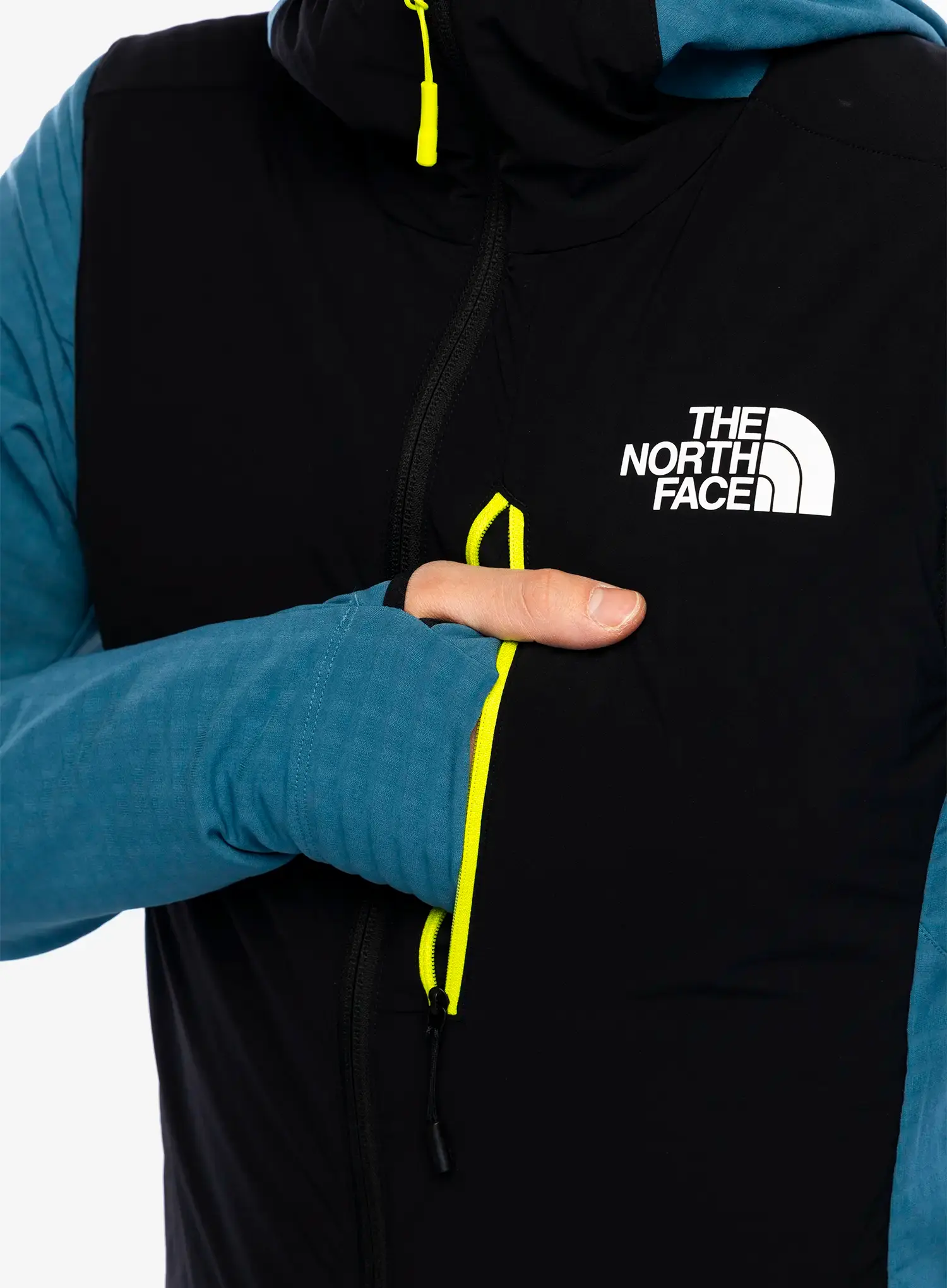Hibridna jakna The North Face Elixir Hybrid Ventrix Midlayer - mallard blue/tnf black