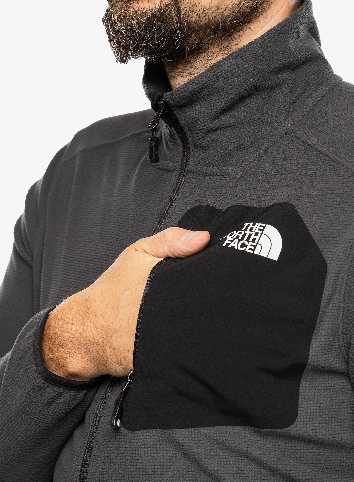 Dukserica na otkopčavanje The North Face Experit Grid Fleece - asphalt grey/black