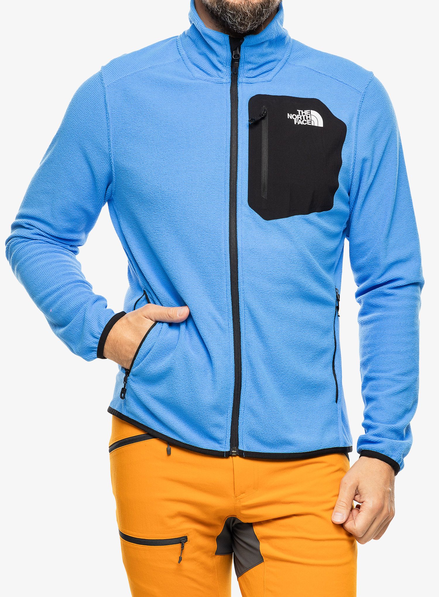 Dukserica od flisa The North Face Experit Grid Fleece - optic blue/black