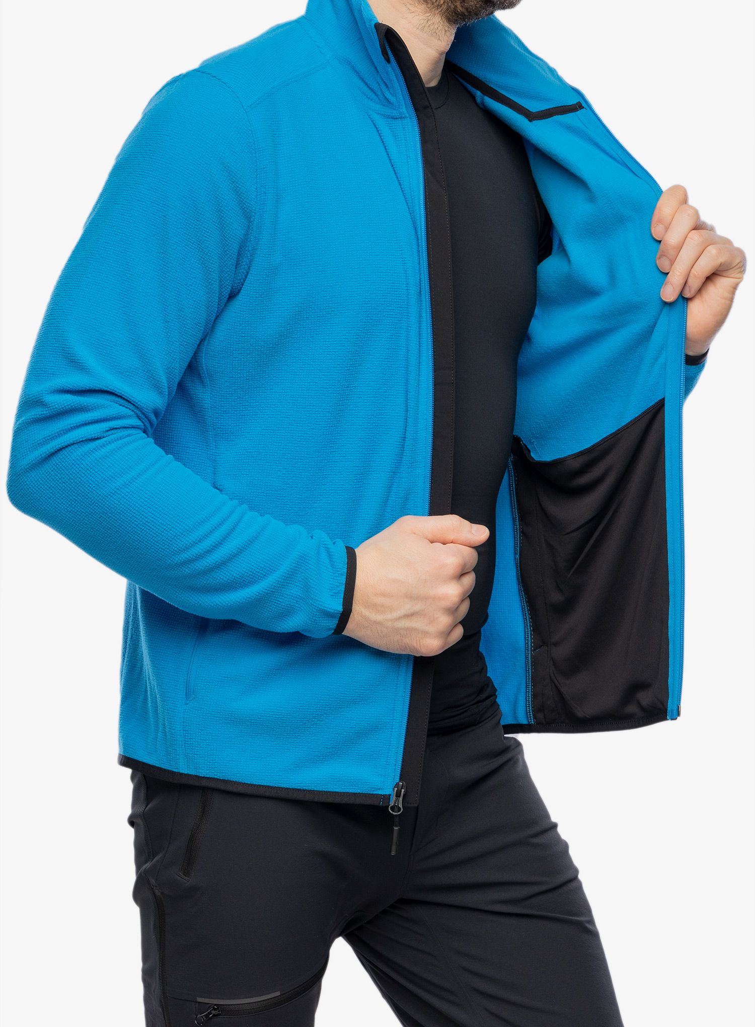Dukserica The North Face Experit Grid Fleece - skyline blue/tnf black
