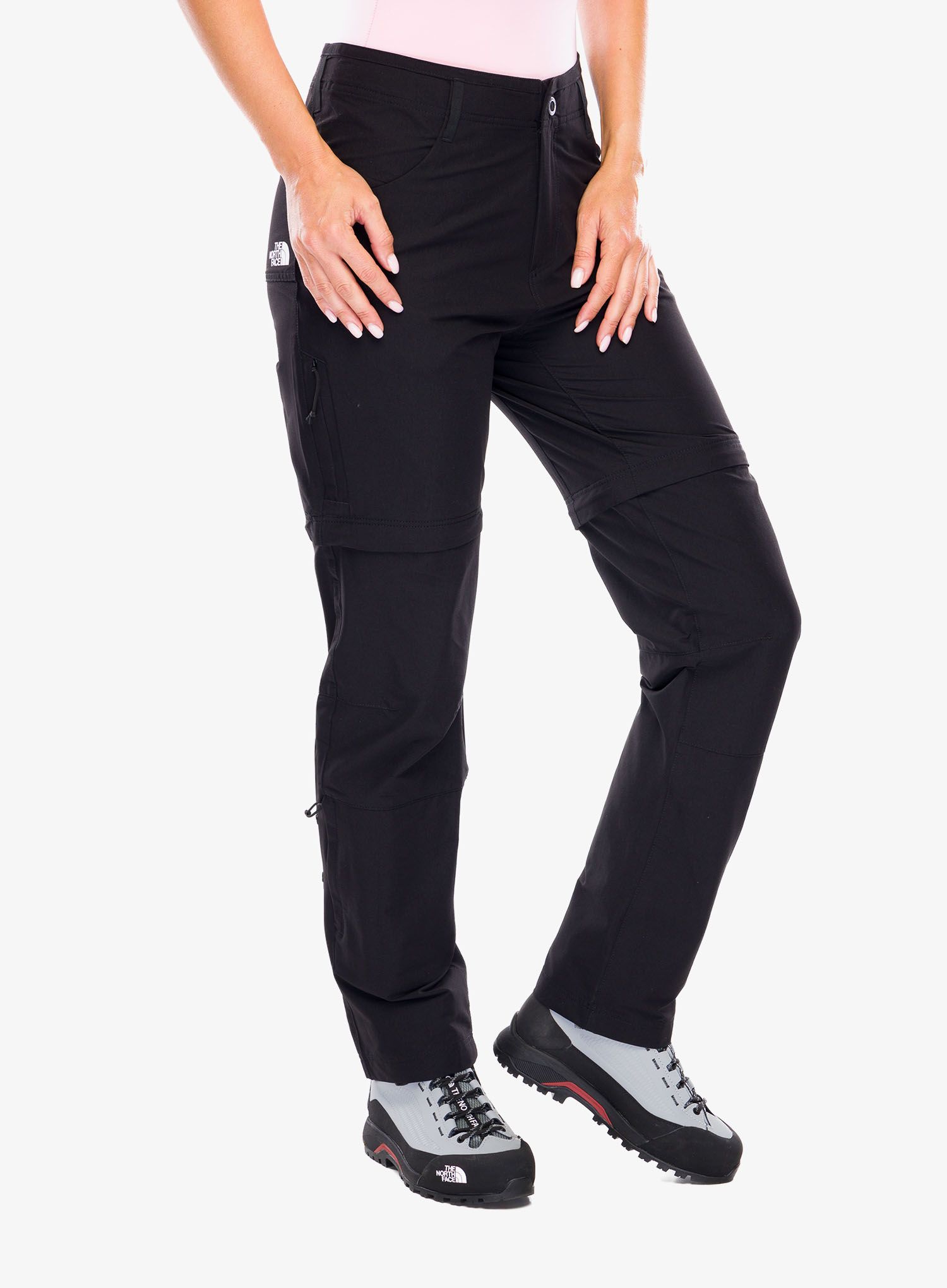Ženske hlače The North Face Exploration Conv Reg Straight Pant-Eu - tnf black